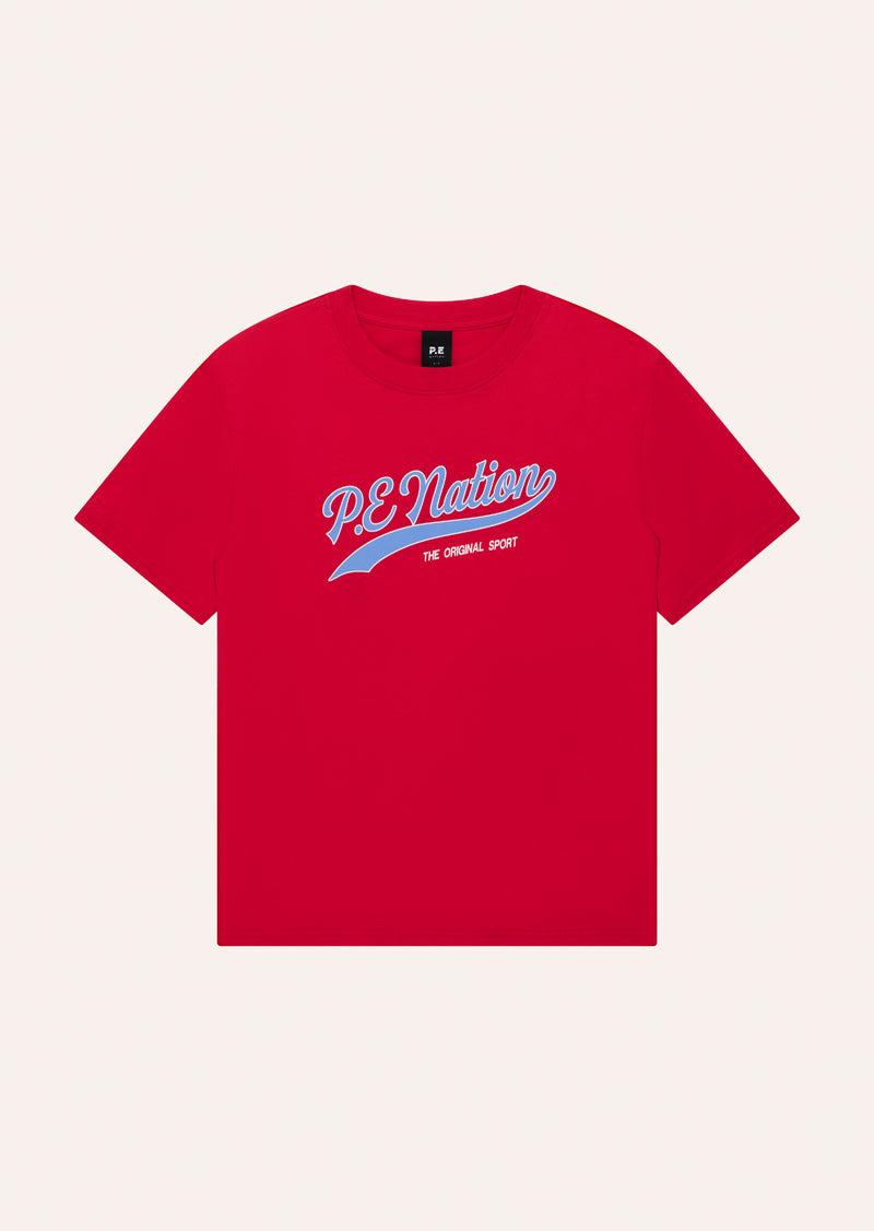 FORMATION TEE IN STRAWBERRY by P.E NATION