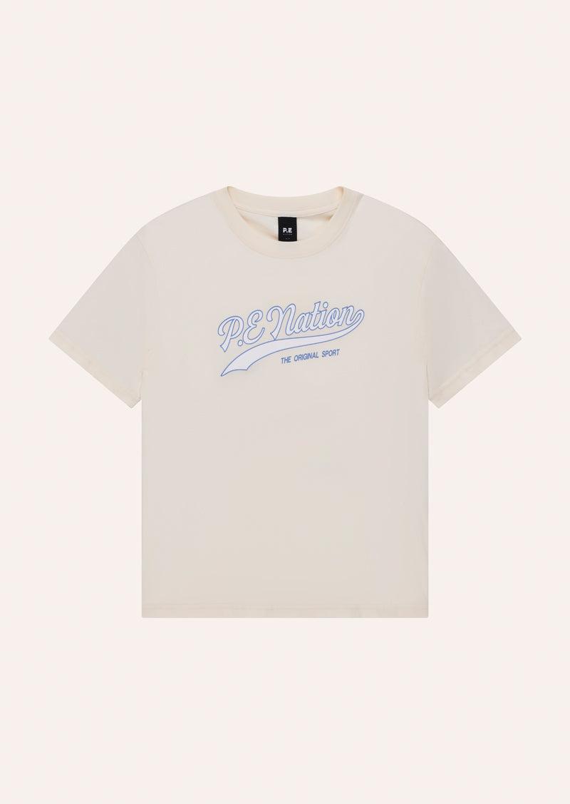 FORMATION TEE IN WHISPER WHITE by P.E NATION