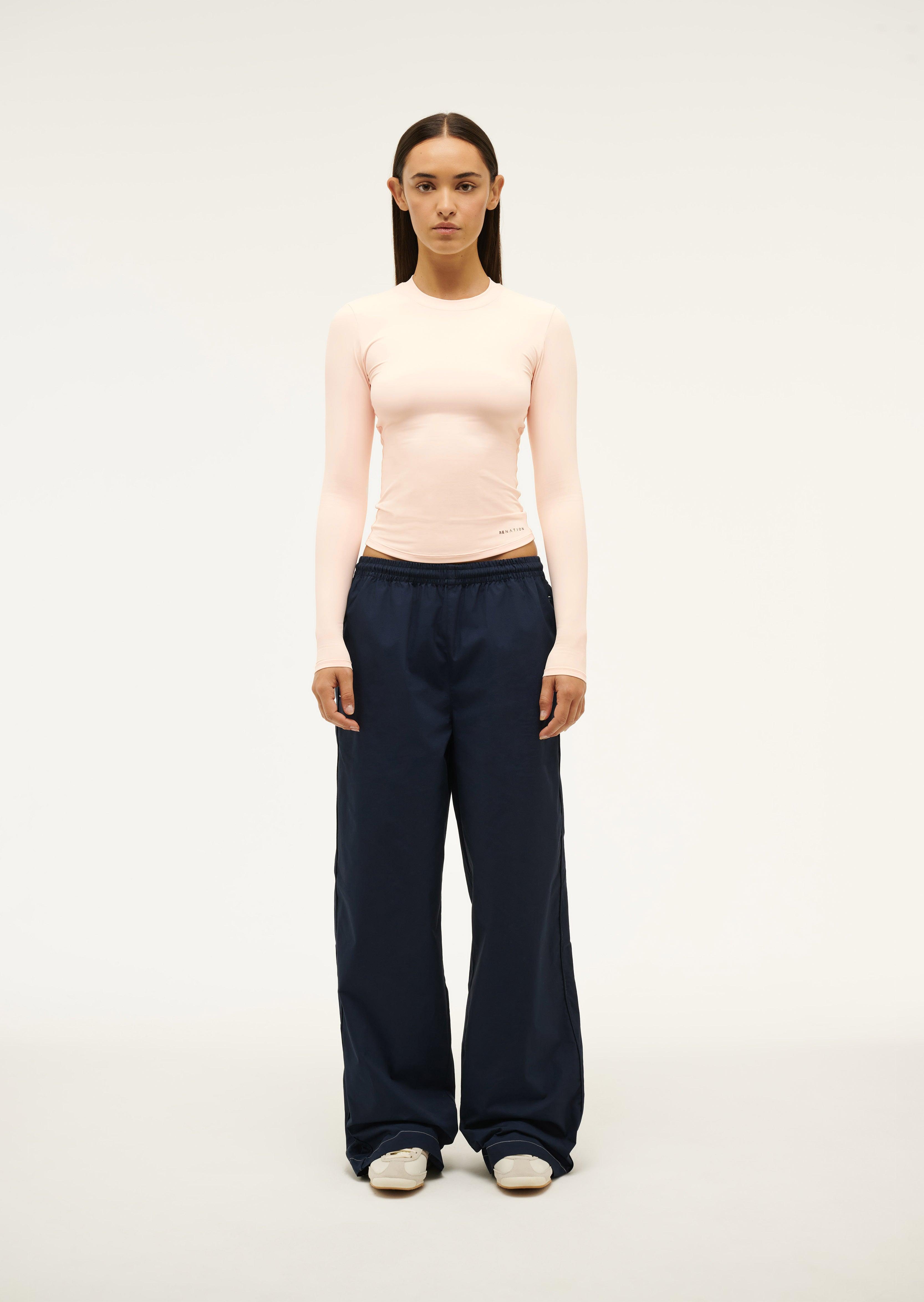 FOUNDATION LONG SLEEVE TOP IN BLUSH by P.E NATION