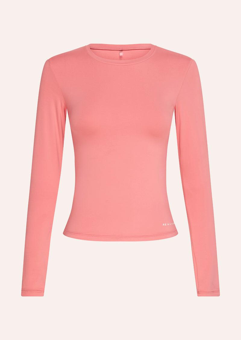 FOUNDATION LONG SLEEVE TOP IN DUSTY PINK by P.E NATION
