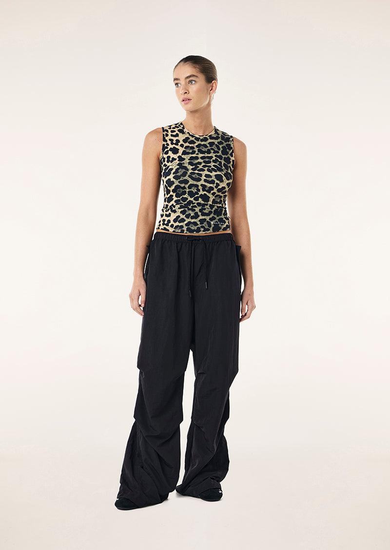 FOUNDATION MUSCLE TANK IN LEOPARD by P.E NATION