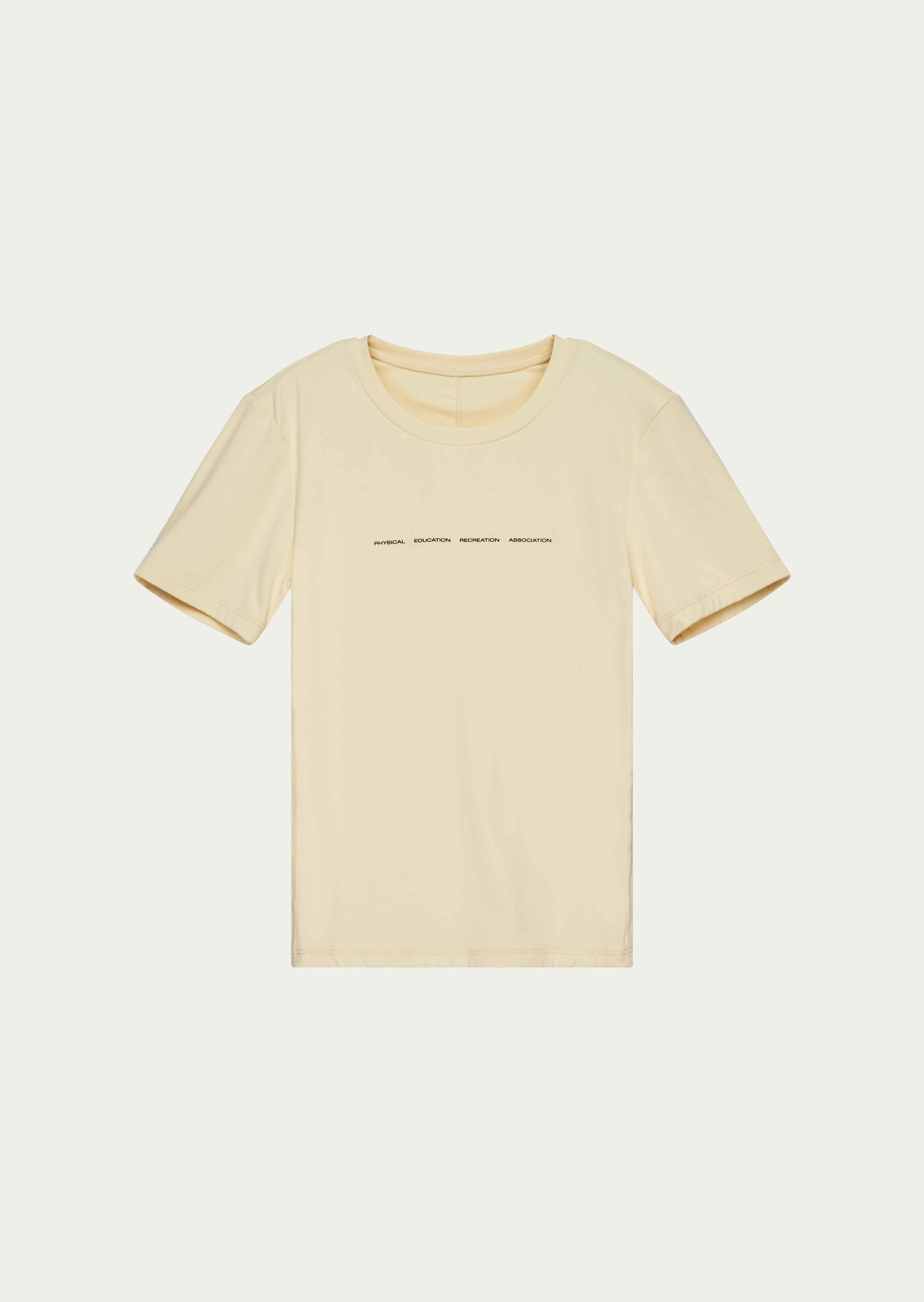 FOUNDATION SHORT SLEEVE TEE IN BUTTER by P.E NATION