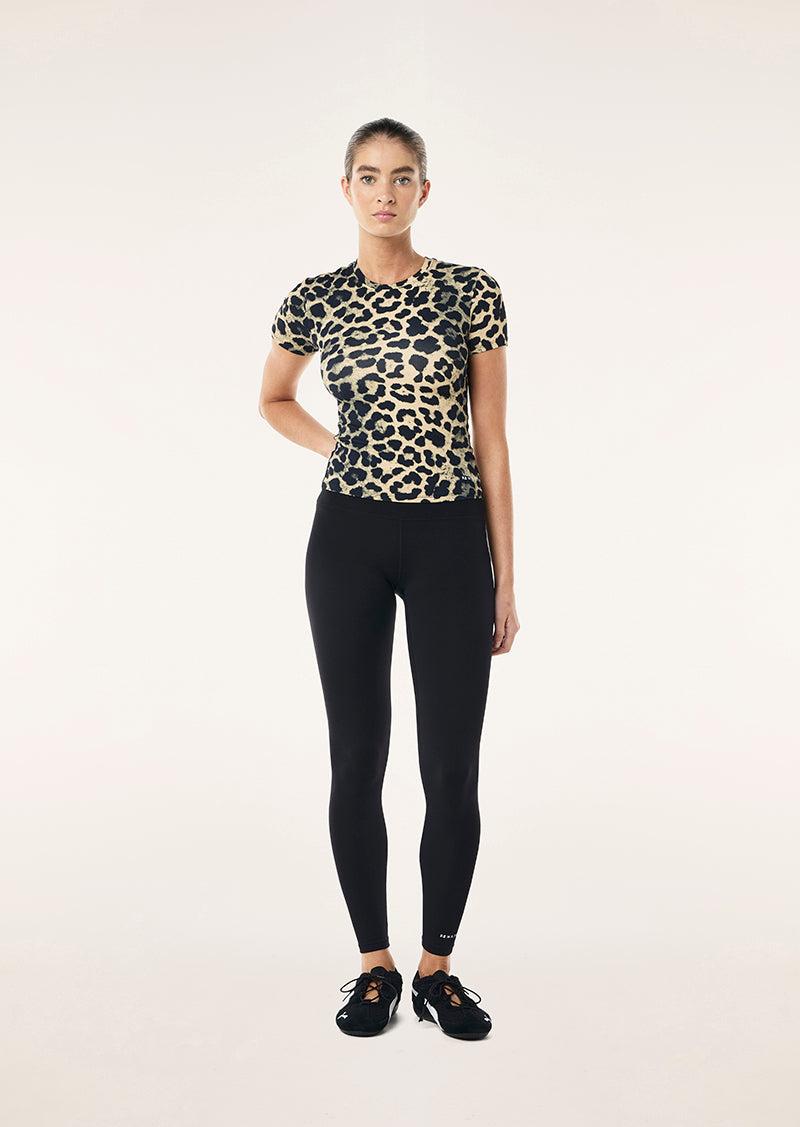 FOUNDATION SHORT SLEEVE TEE IN LEOPARD by P.E NATION