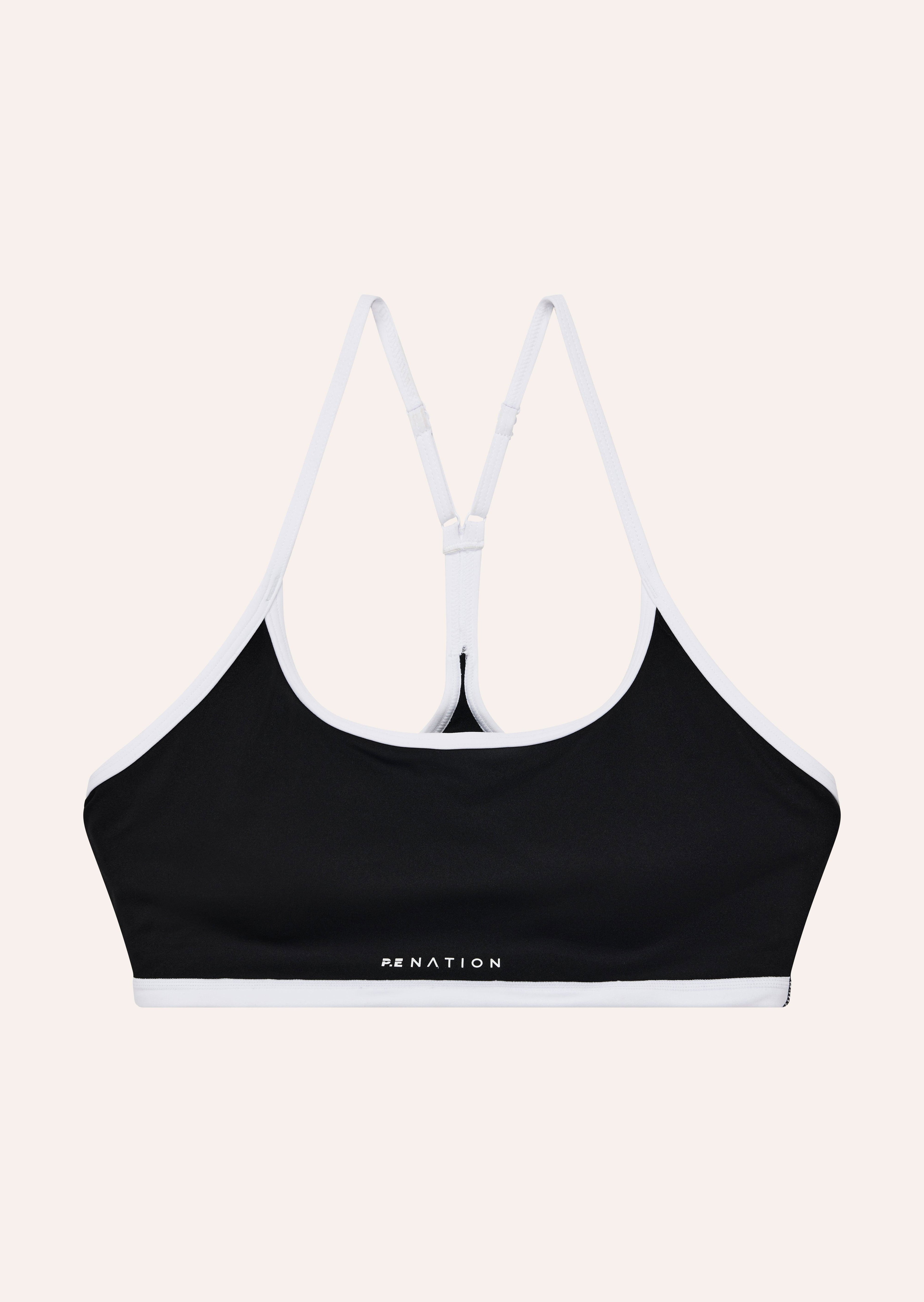 FUNDAMENTAL SPORTS BRA IN BLACK by P.E NATION