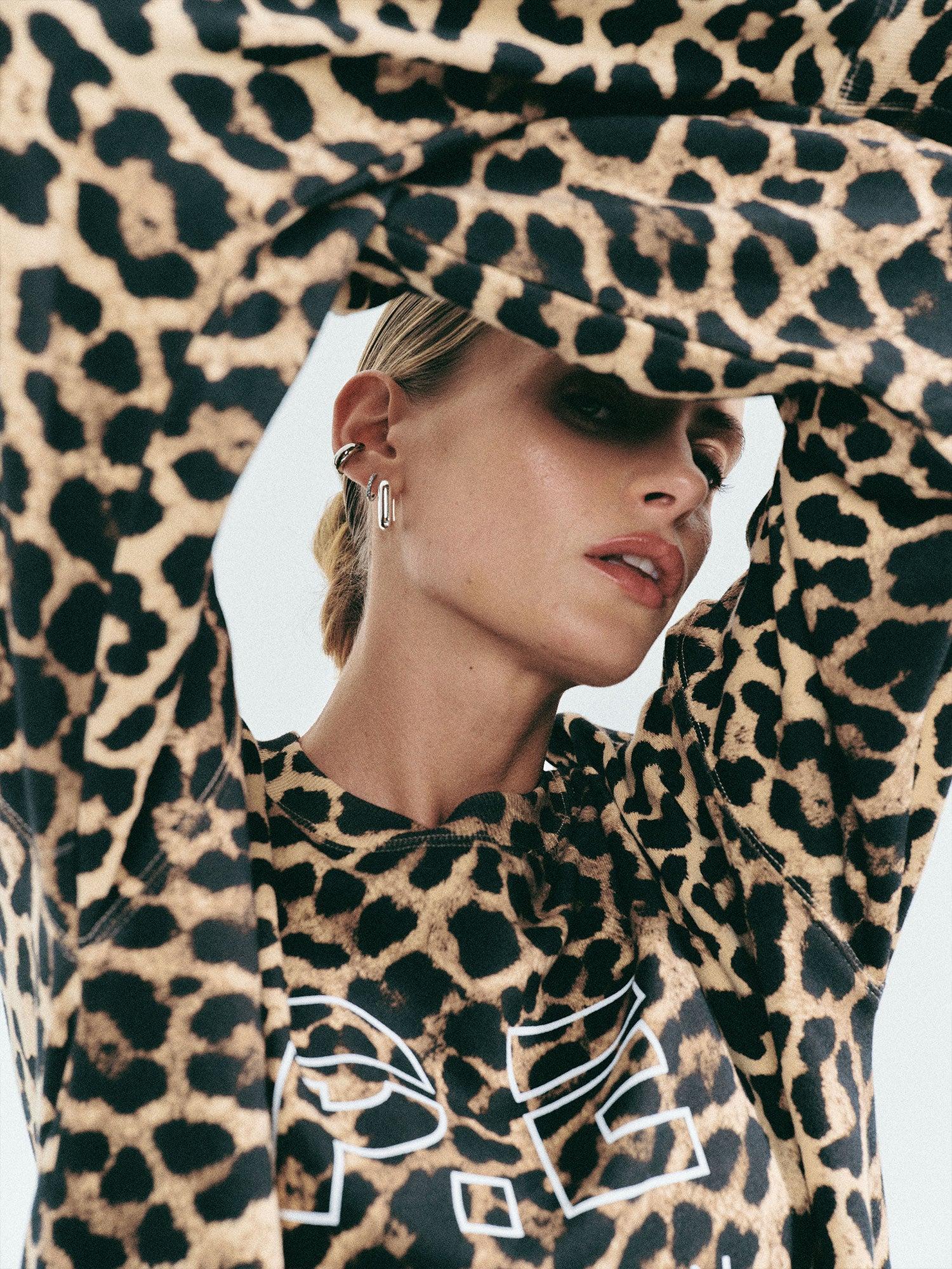 HEADS UP SWEAT IN LEOPARD by P.E NATION