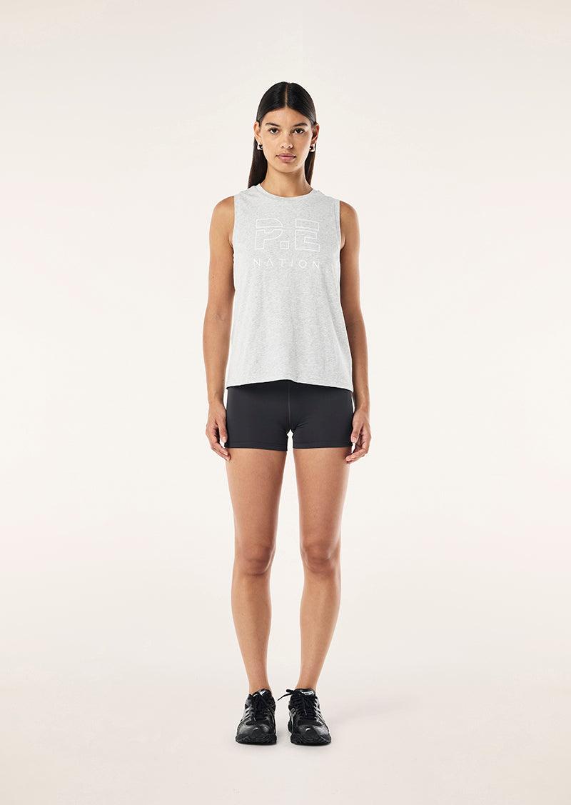 HEADS UP TANK IN GREY MARLE by P.E NATION
