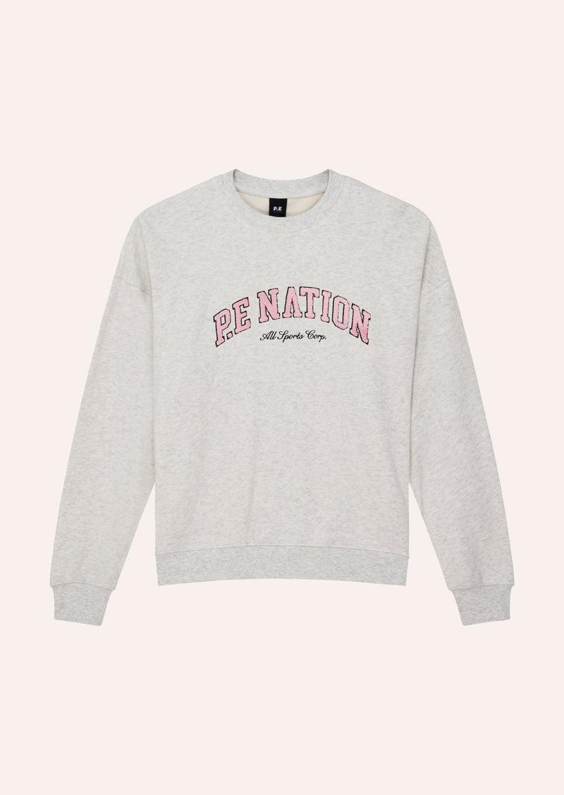 HERITAGE SWEAT IN GREY MARLE by P.E NATION