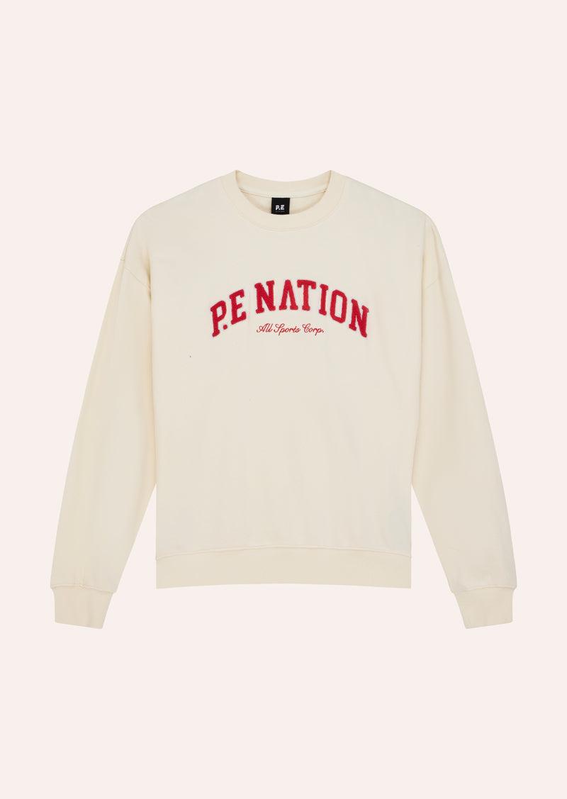 HERITAGE SWEAT IN WHISPER WHITE by P.E NATION