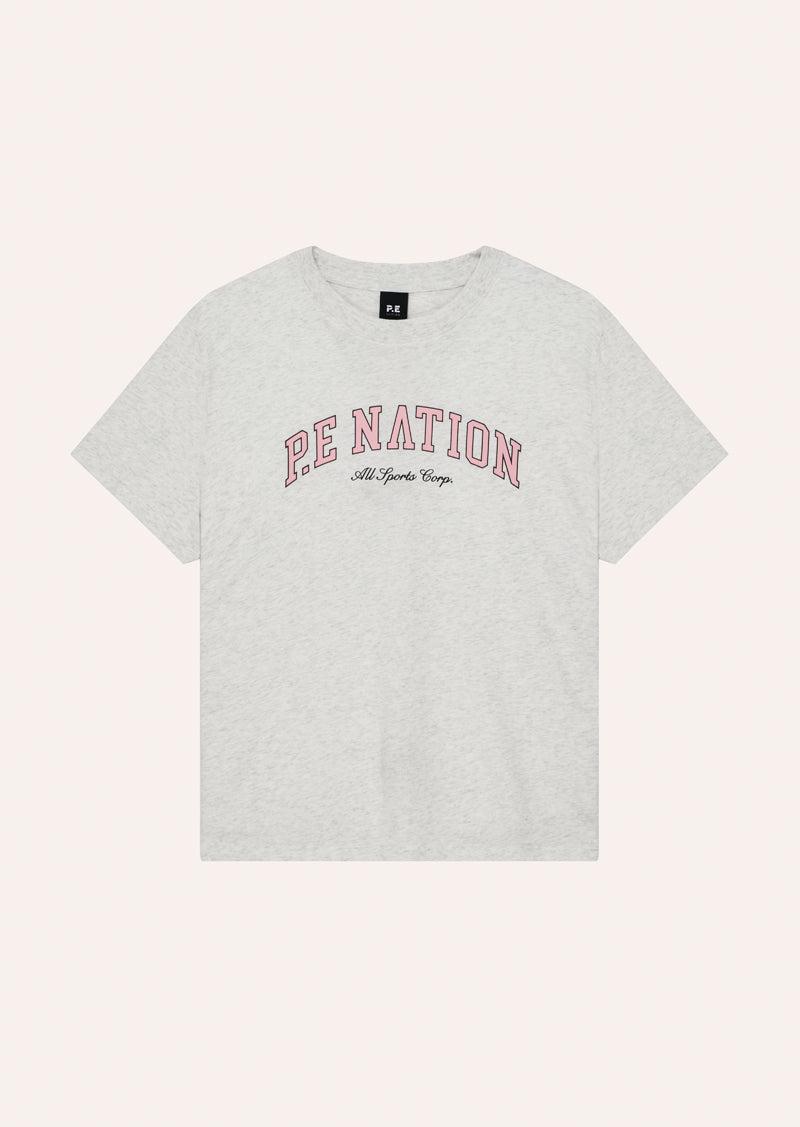 HERITAGE TEE IN GREY MARLE by P.E NATION