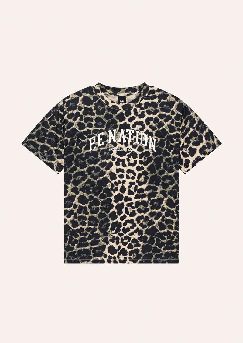 HERITAGE TEE IN LEOPARD by P.E NATION