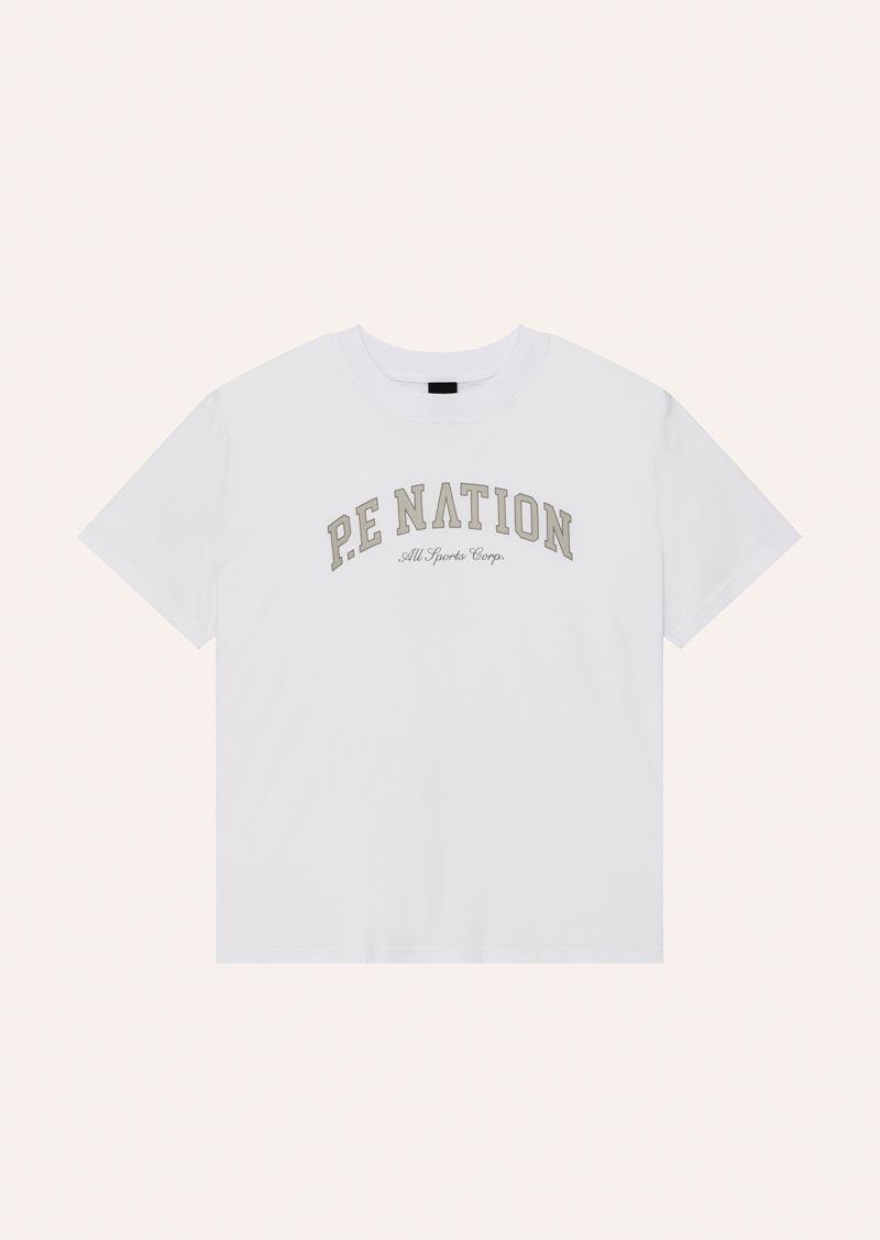 HERITAGE TEE IN OPTIC WHITE by P.E NATION