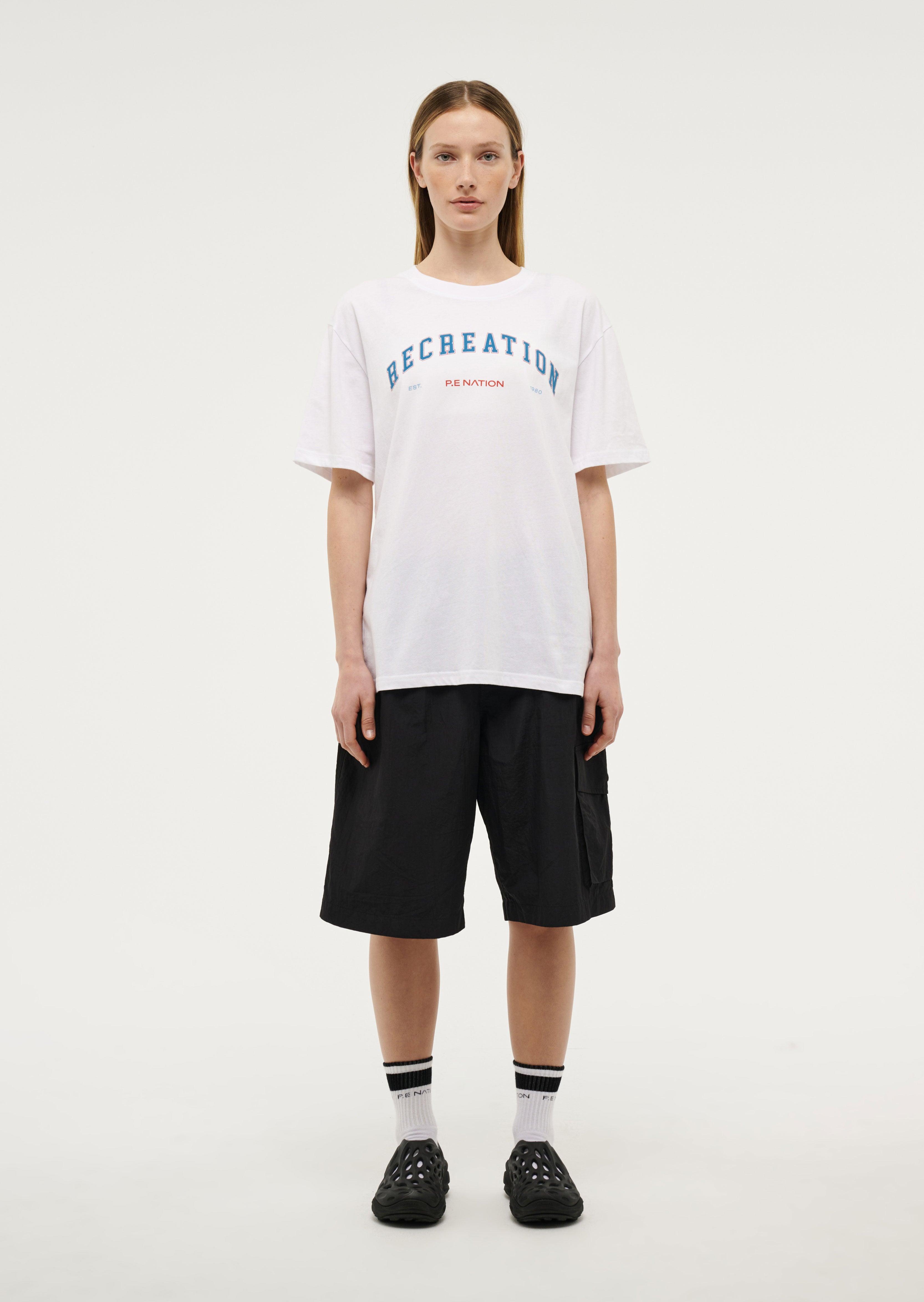 HEYWARD SHORT SLEEVE TEE IN OPTIC WHITE by P.E NATION