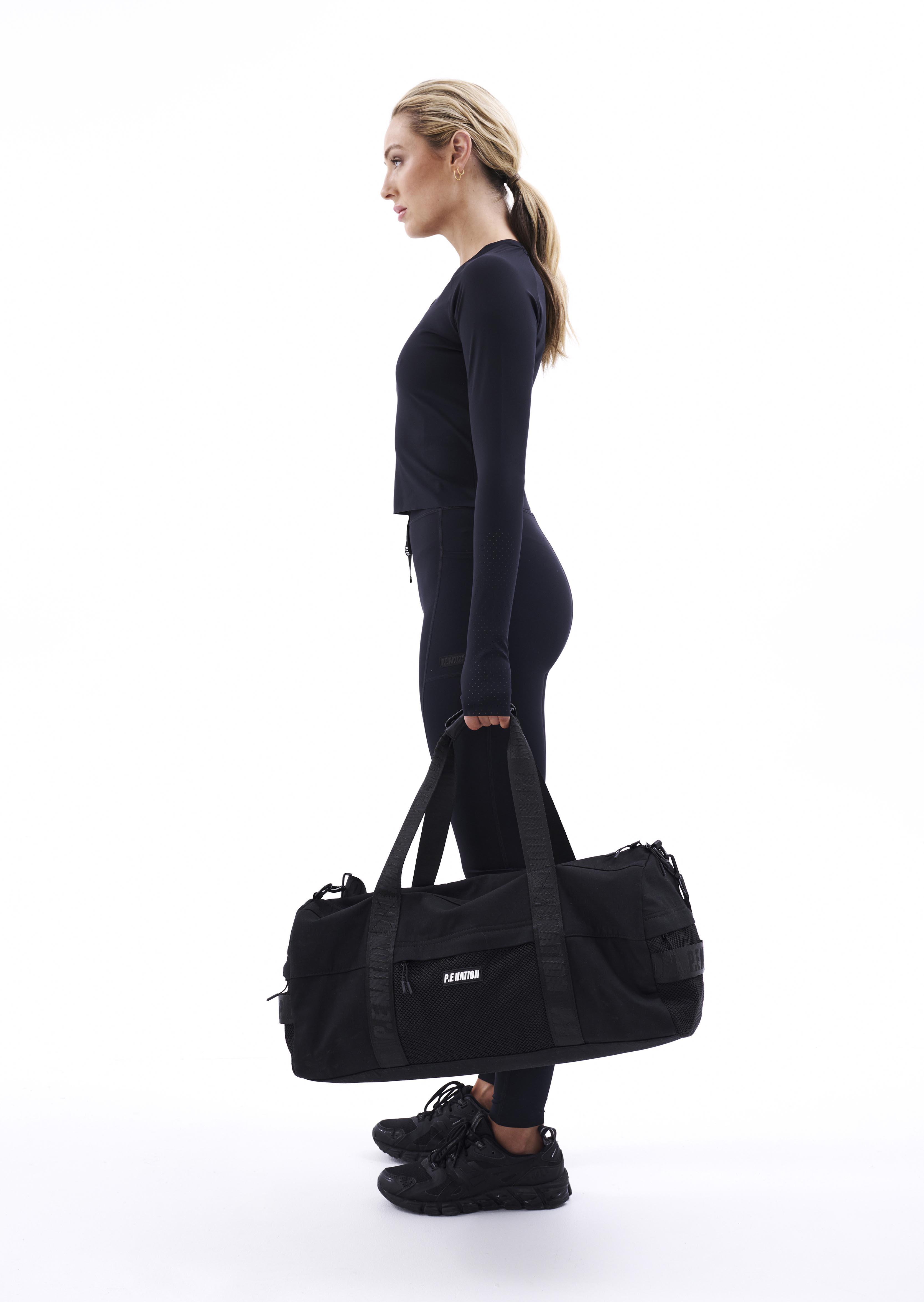 HIGHLAND GYM BAG IN BLACK by P.E NATION