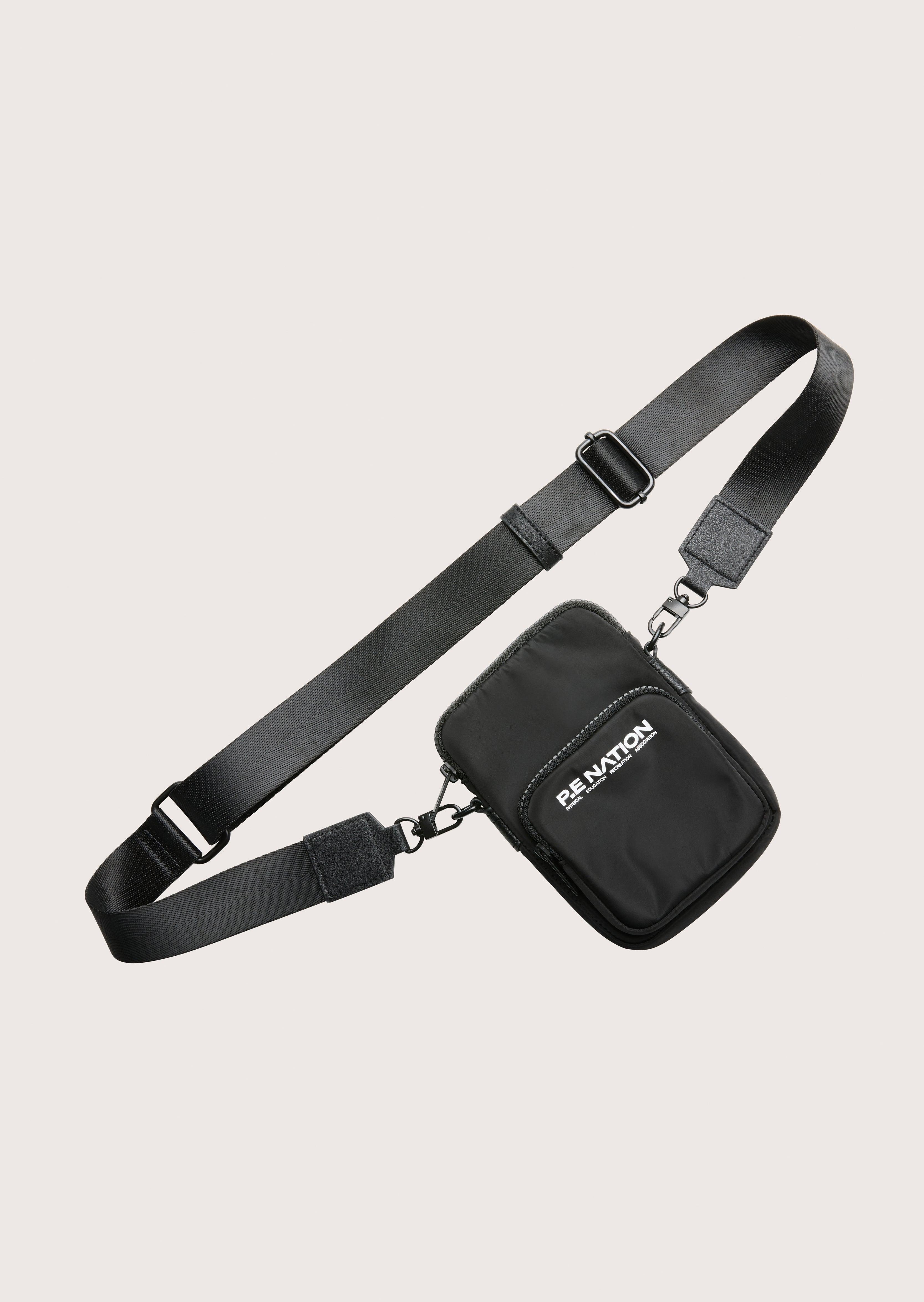 HOMAGE CROSS BODY BAG IN BLACK by P.E NATION