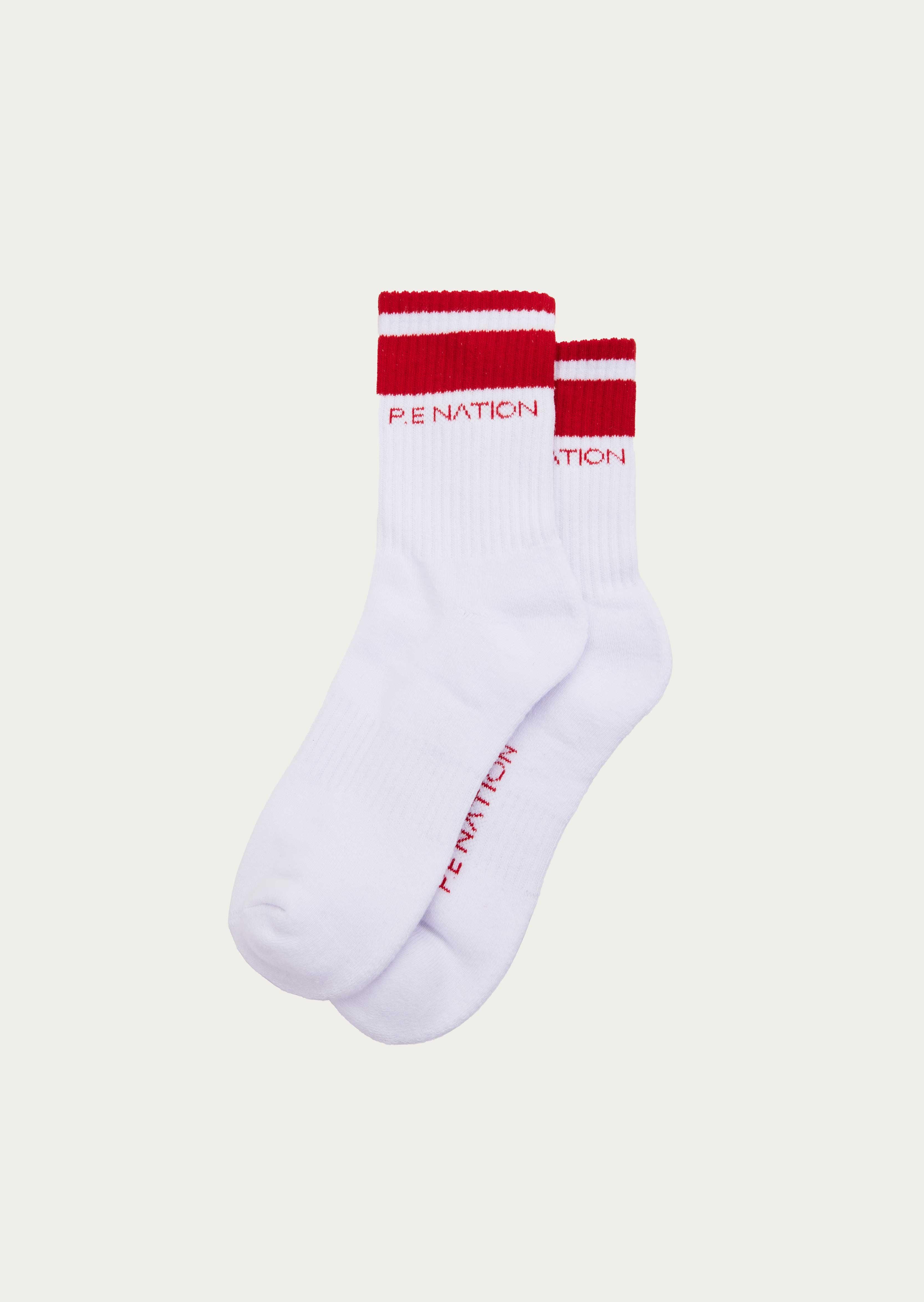 HOMAGE SOCK IN POPPY RED by P.E NATION