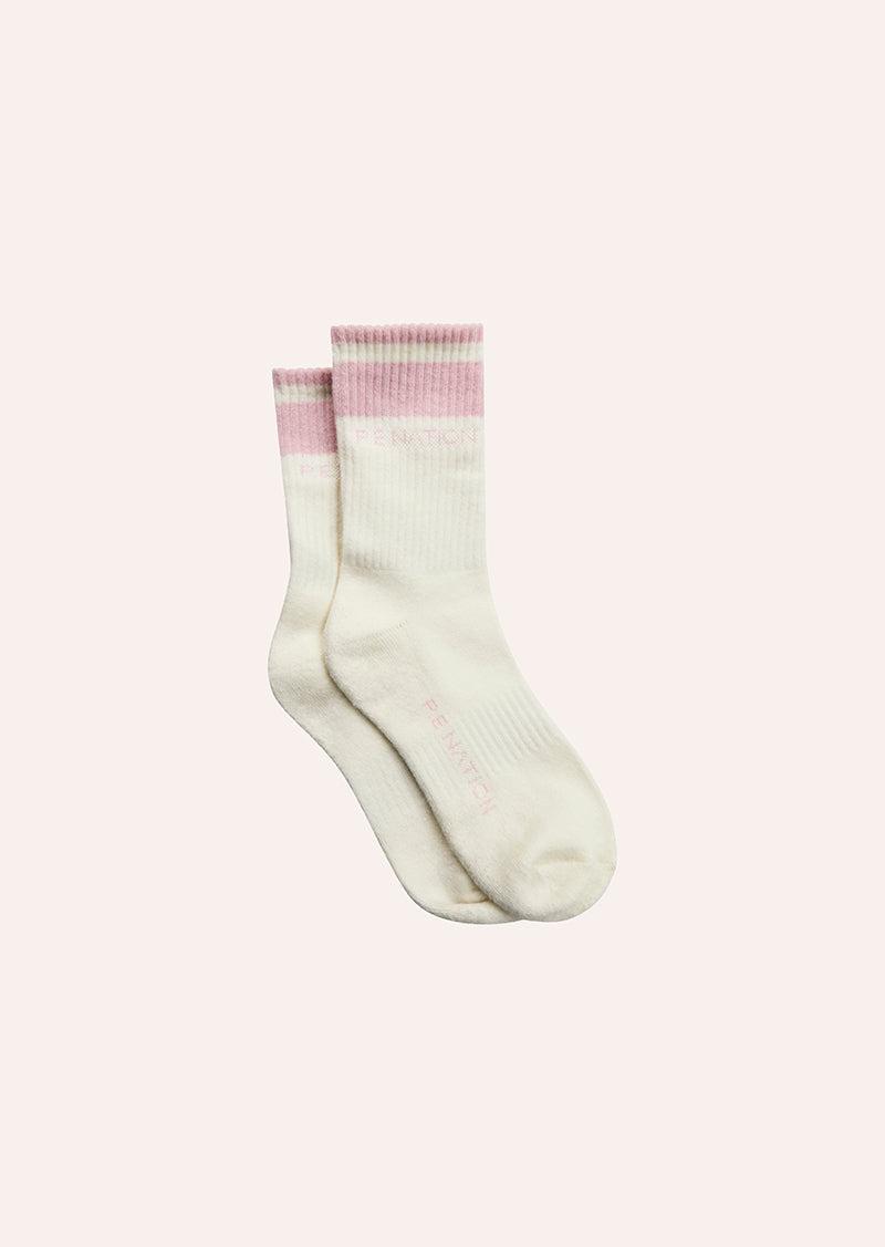 HOMAGE SOCK IN WHISPER WHITE & CHALK PINK by P.E NATION