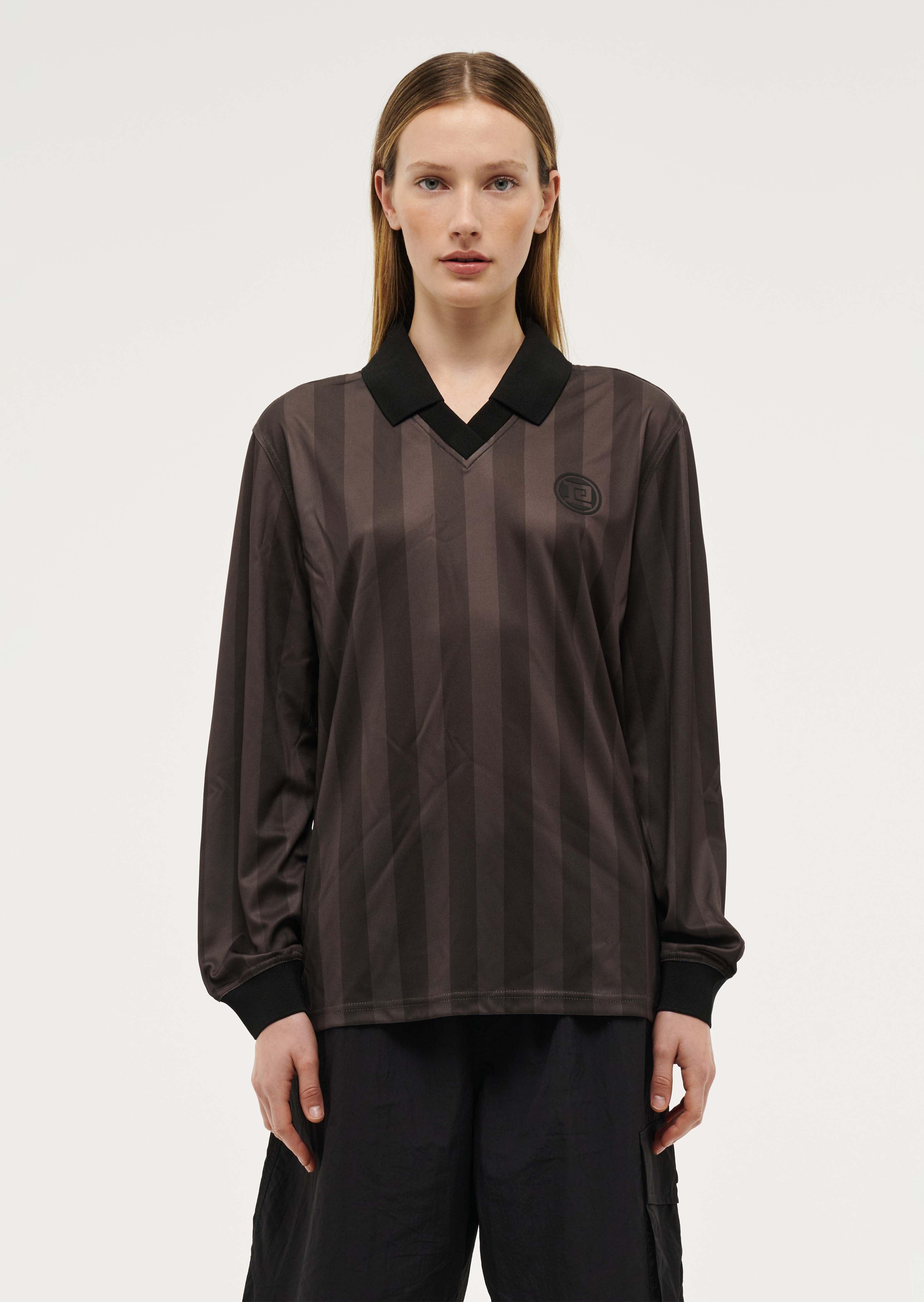 HOME GROUND LONG SLEEVE TOP IN COFFEE by P.E NATION
