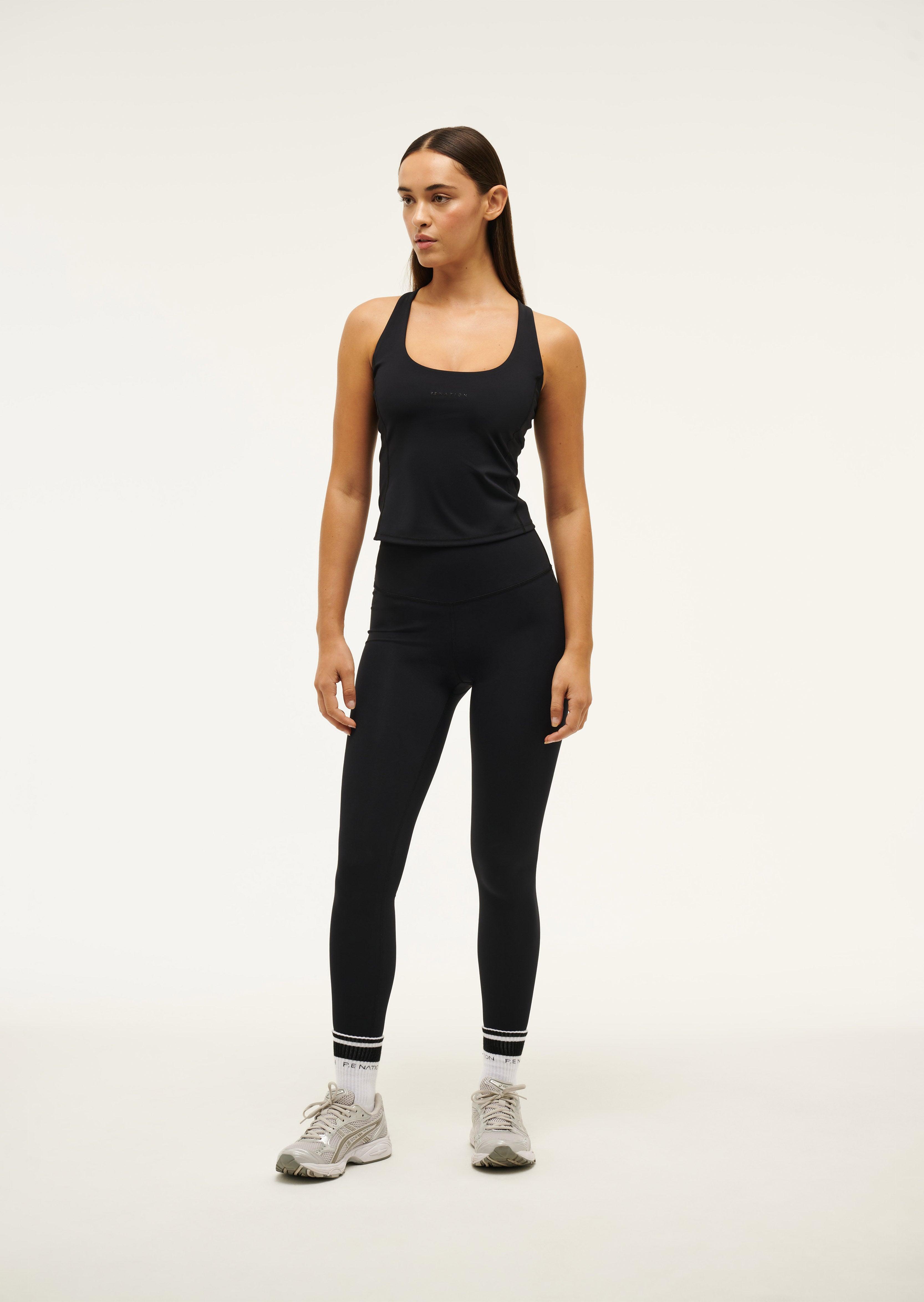 HYPERLUXE TANK IN BLACK by P.E NATION