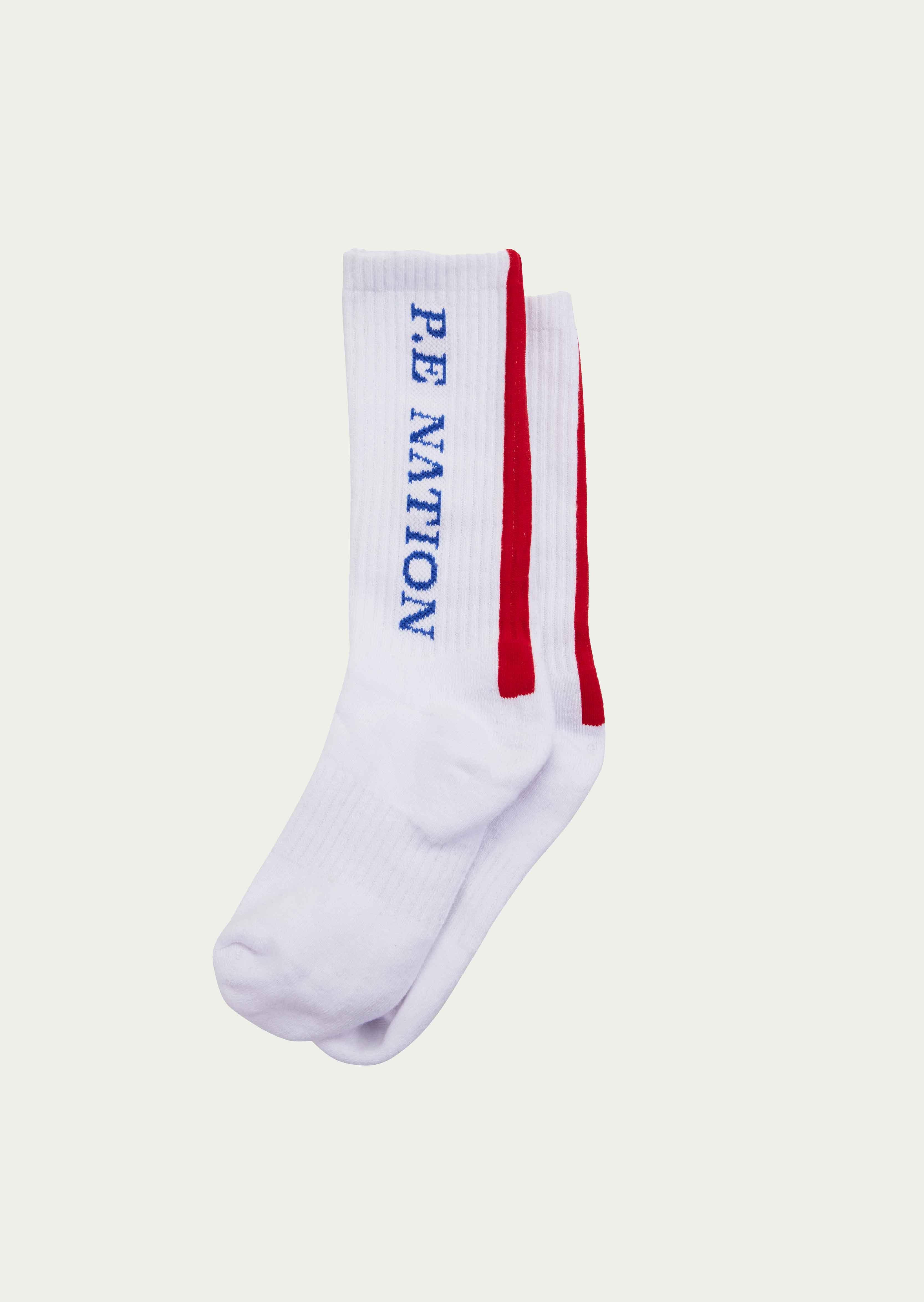 INDUSTRY SOCK IN OPTIC WHITE by P.E NATION