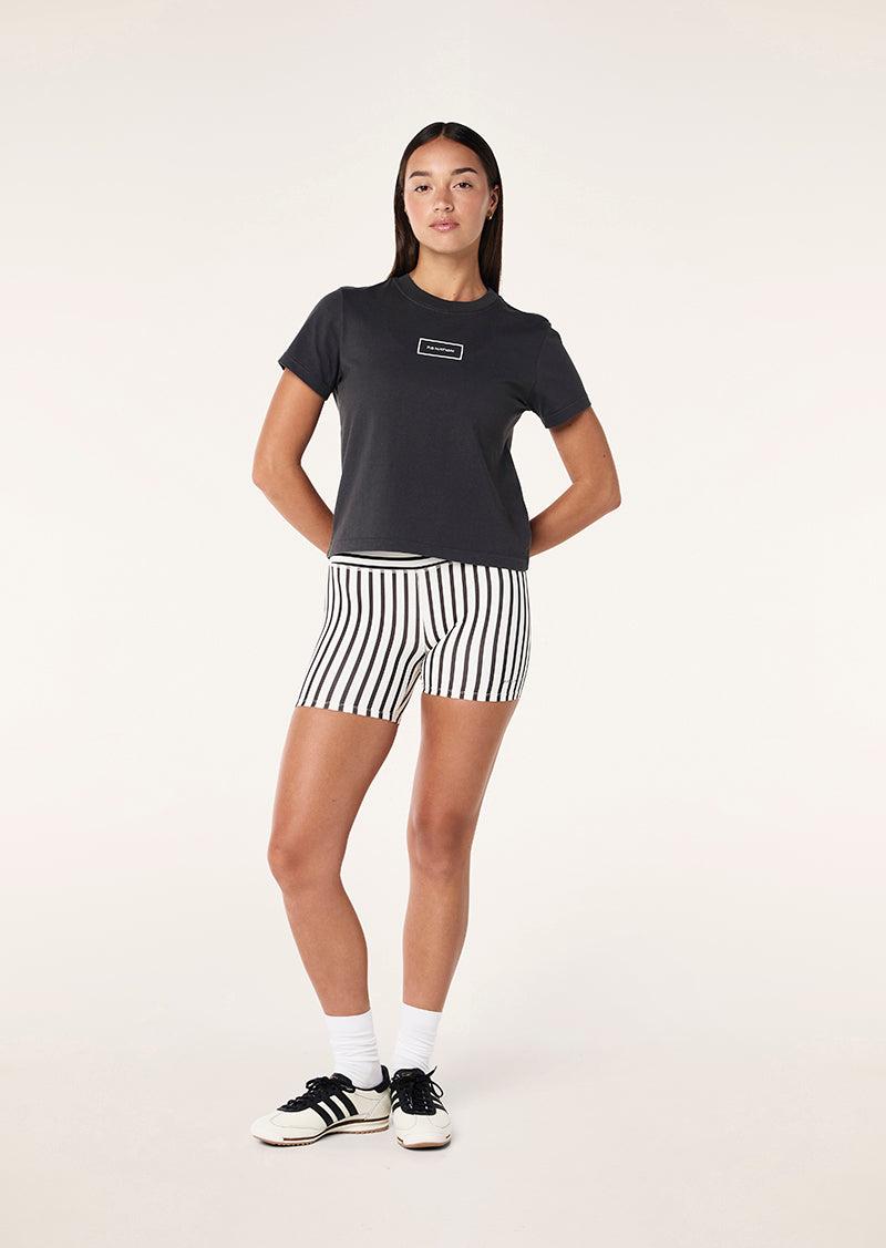 KITE TEE IN WASHED BLACK by P.E NATION