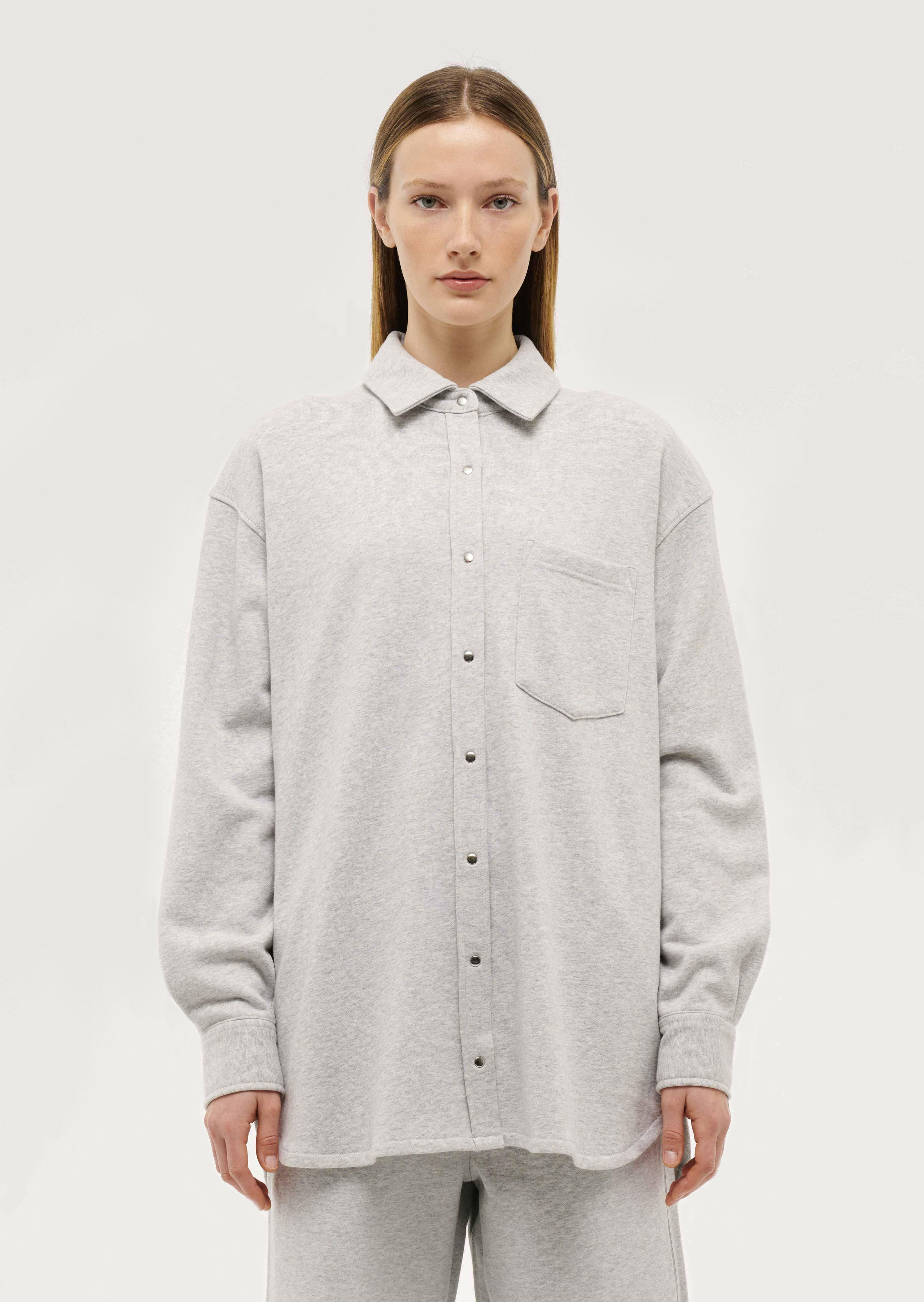 LIBERATE SHIRT IN GREY MARLE by undefined LIBERATE SHIRT IN GREY MARLE by undefined