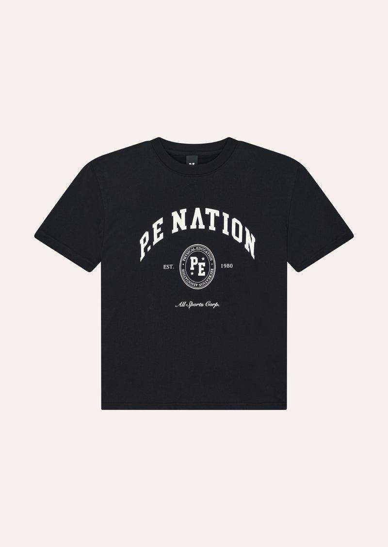 LIBERTY TEE IN BLACK by P.E NATION