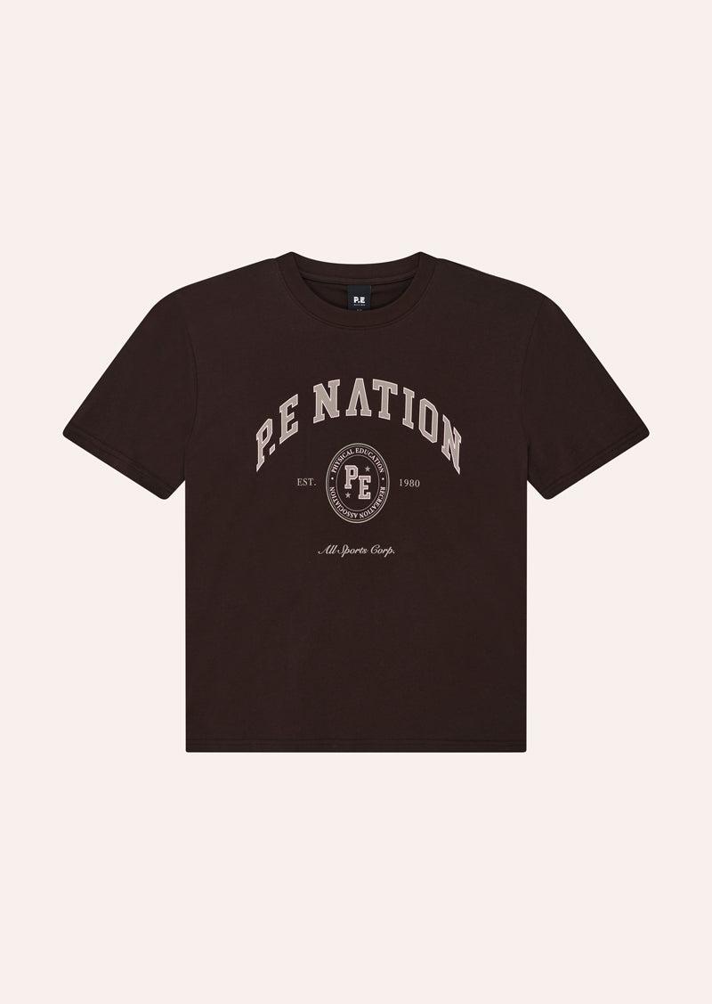 LIBERTY TEE IN ESPRESSO by P.E NATION