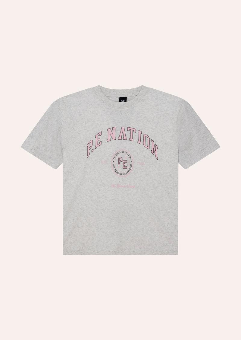 LIBERTY TEE IN GREY MARLE by P.E NATION