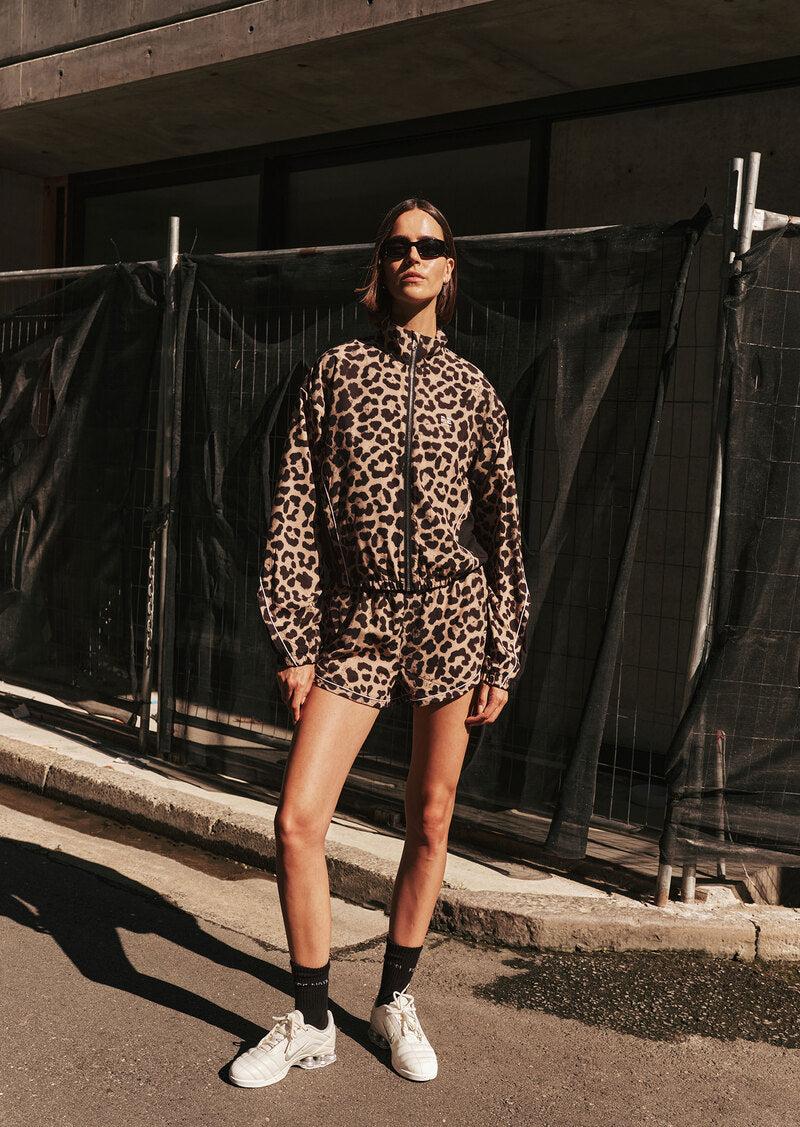 LINEAR JACKET IN LEOPARD & BLACK by P.E NATION