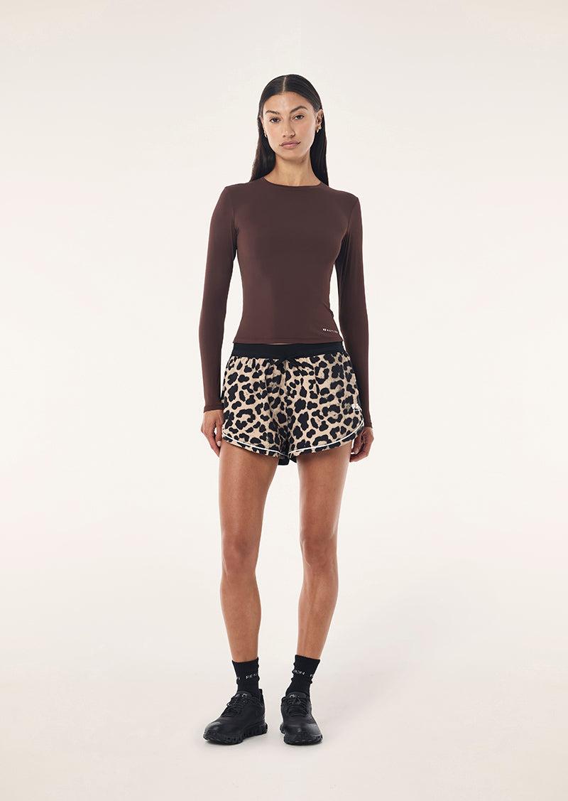 LINEAR SHORT IN LEOPARD & BLACK by P.E NATION