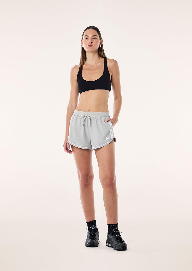 LINEAR SHORT IN SILVER by P.E NATION
