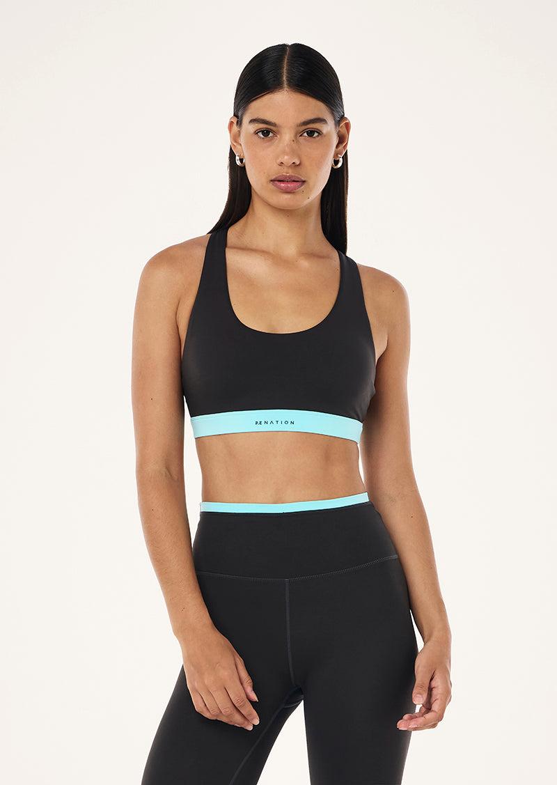 LUMIFY SPORTS BRA IN SMOKESTONE by P.E NATION