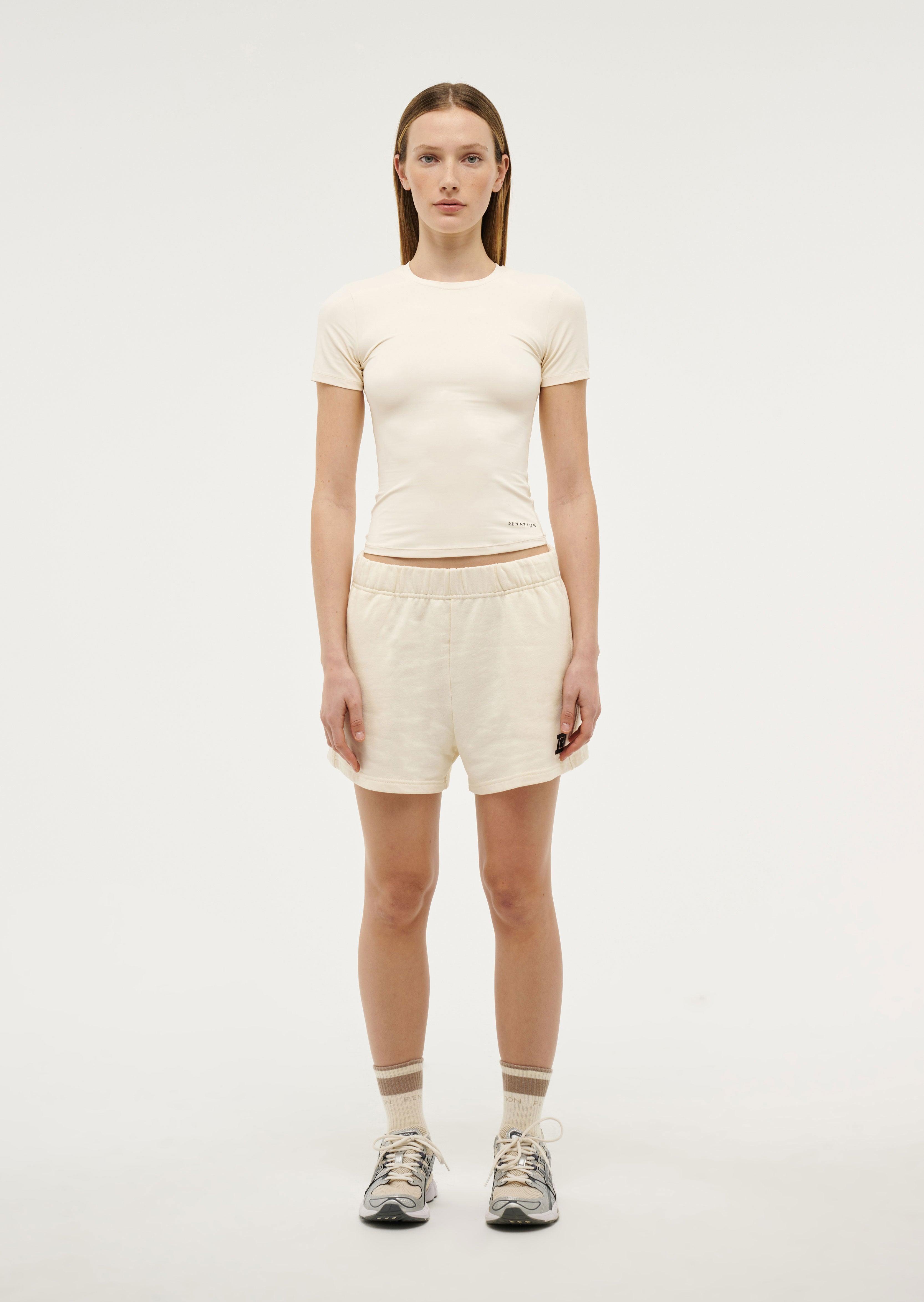 MILLENIUM SHORT IN WHISPER WHITE by P.E NATION