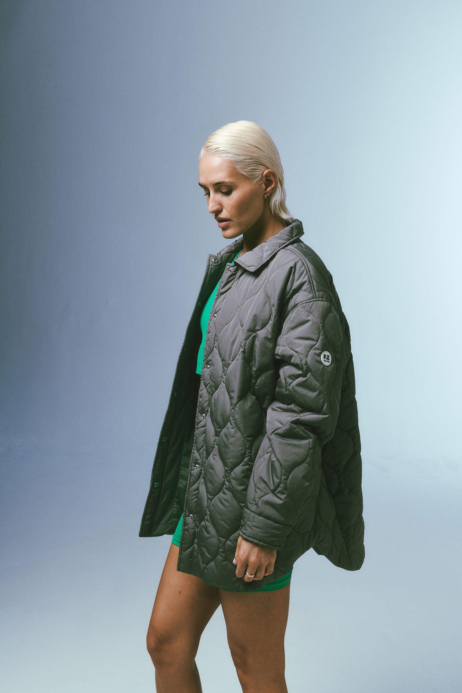 MOMENT JACKET IN DUSTY OLIVE by P.E NATION