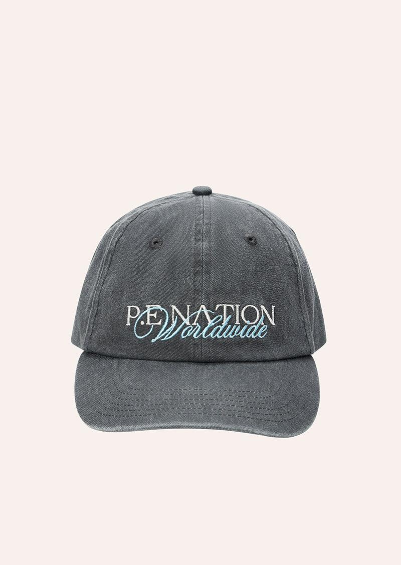 NEW HERITAGE CAP IN WASHED CAVIAR by P.E NATION