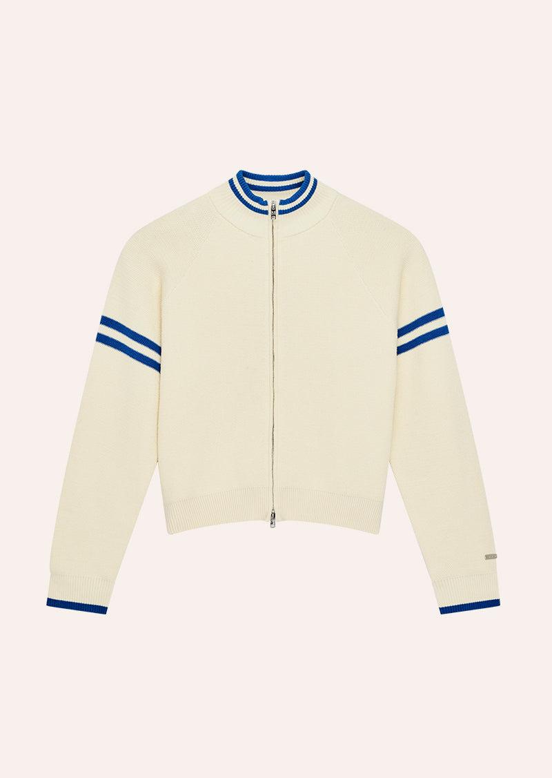 ODYSSEY KNIT CARDIGAN IN WHISPER WHITE by P.E NATION