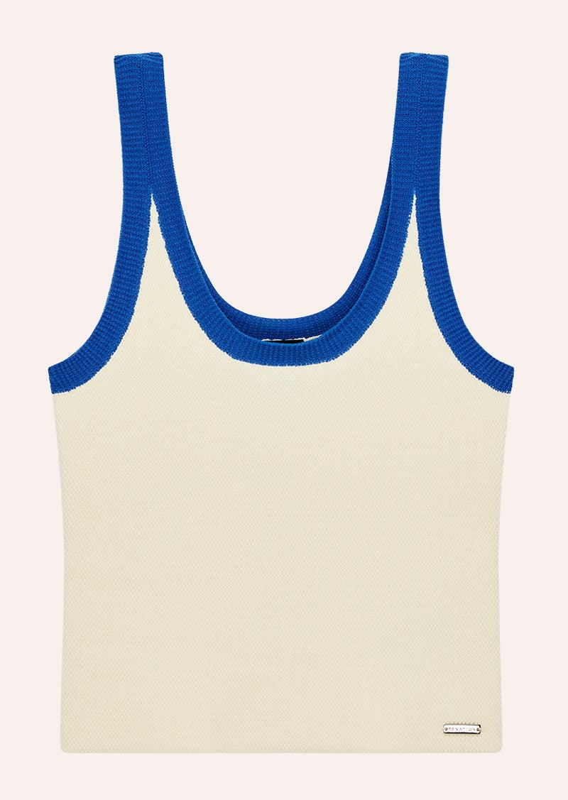ODYSSEY KNIT TANK IN WHISPER WHITE by P.E NATION
