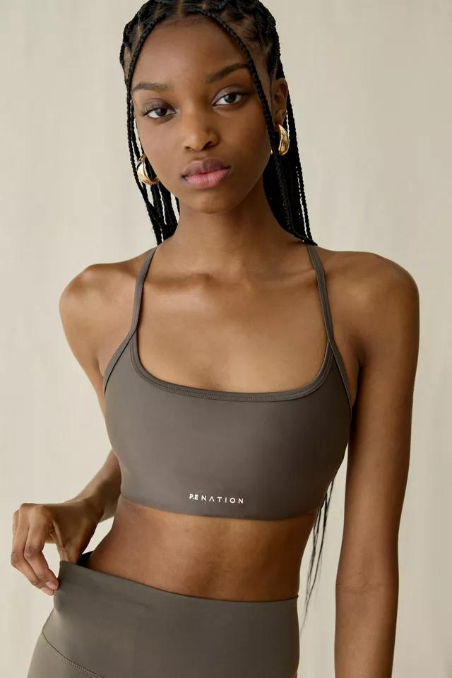 P.E Nation Fairmount Major Brown Racerback Sports Bra by P.E NATION