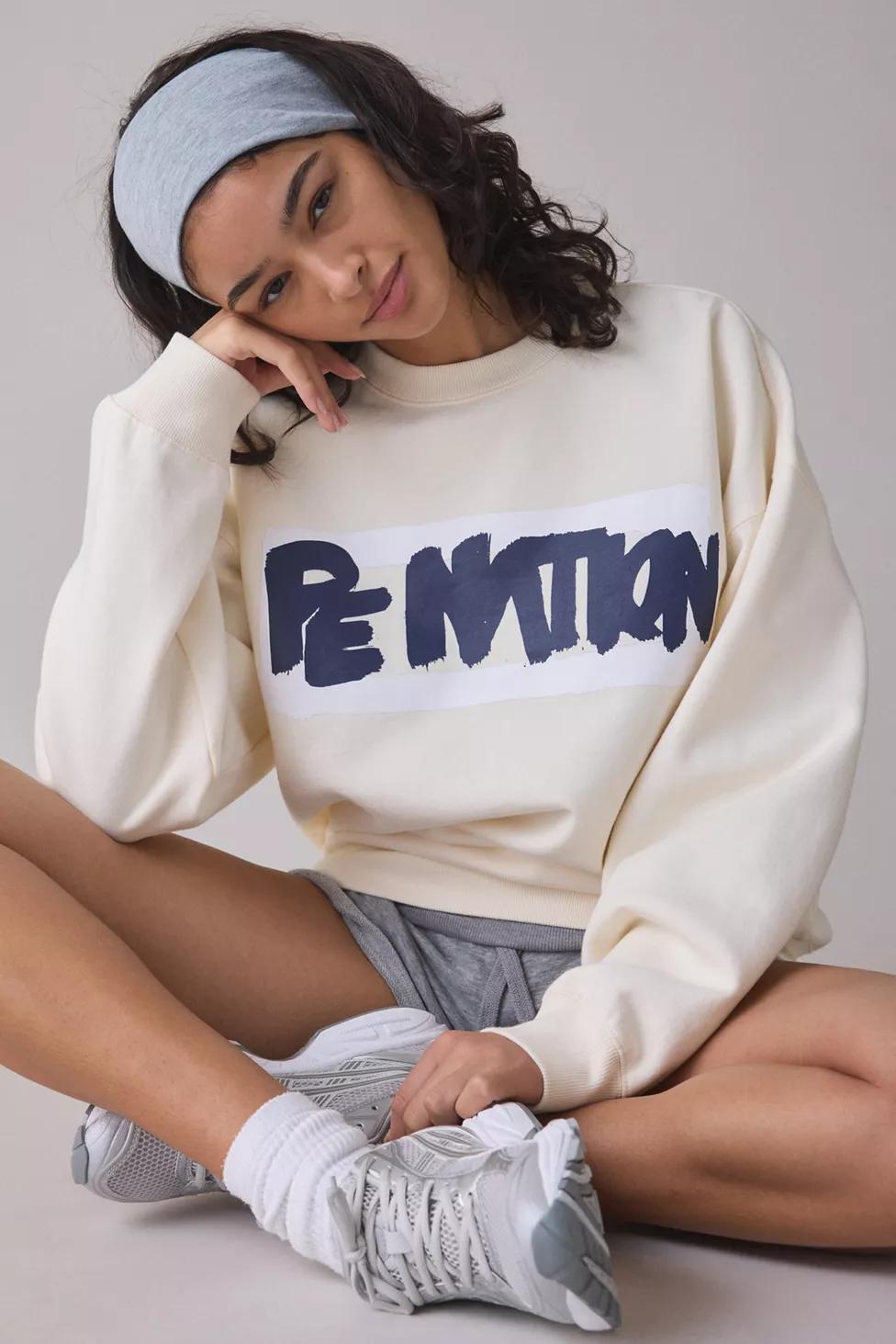 P.E Nation Frontline Graphic Crew Neck Pullover by P.E NATION
