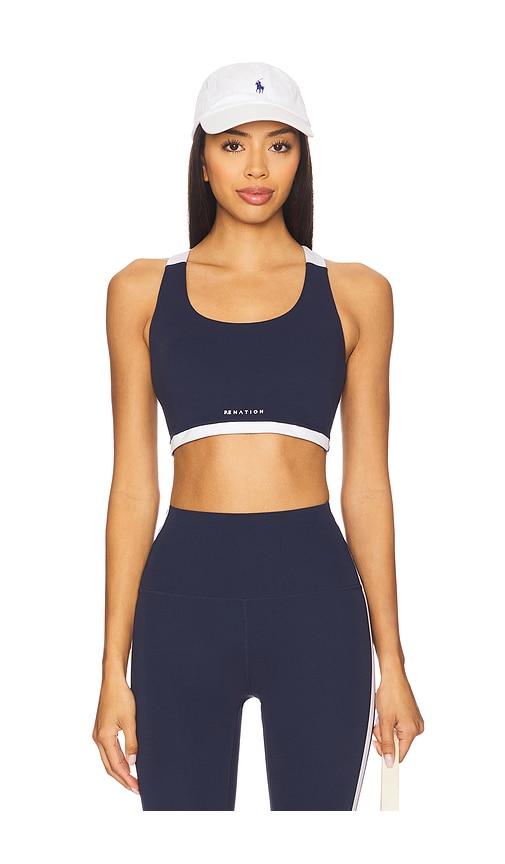 P.E Nation Highgate Sports Bra in Navy by P.E NATION