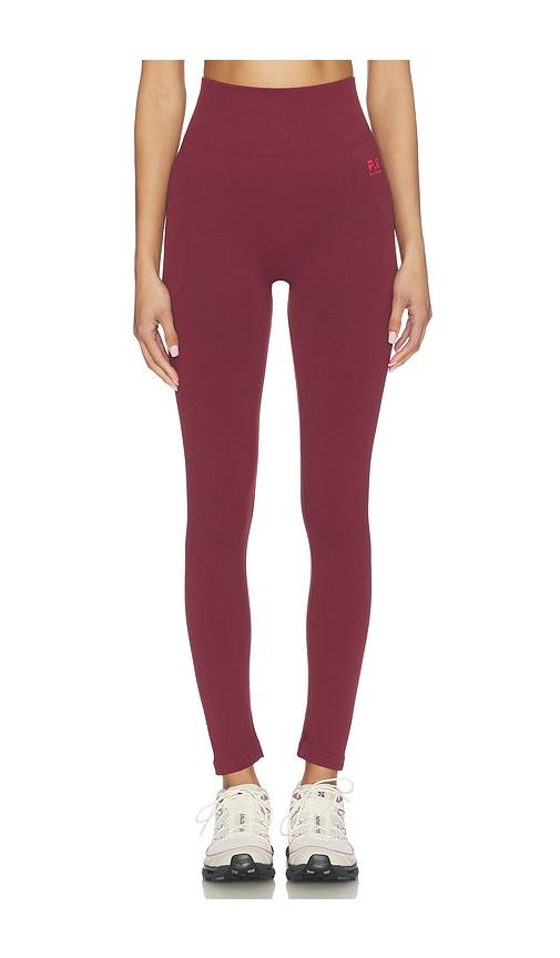 P.E Nation Restore Seamless Legging in Burgundy by P.E NATION