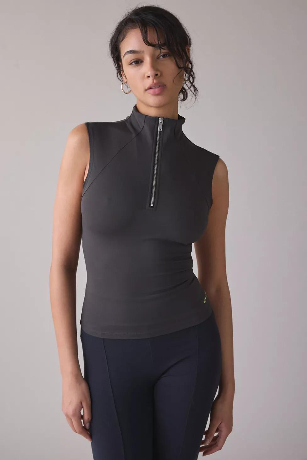 P.E Nation Routine Quarter Zip Tank Top by P.E NATION