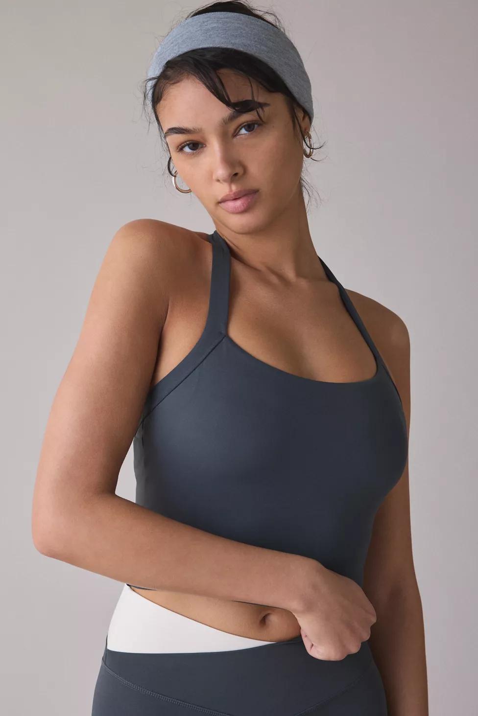 P.E Nation Unwind Asphalt Halter Tank Top by P.E NATION