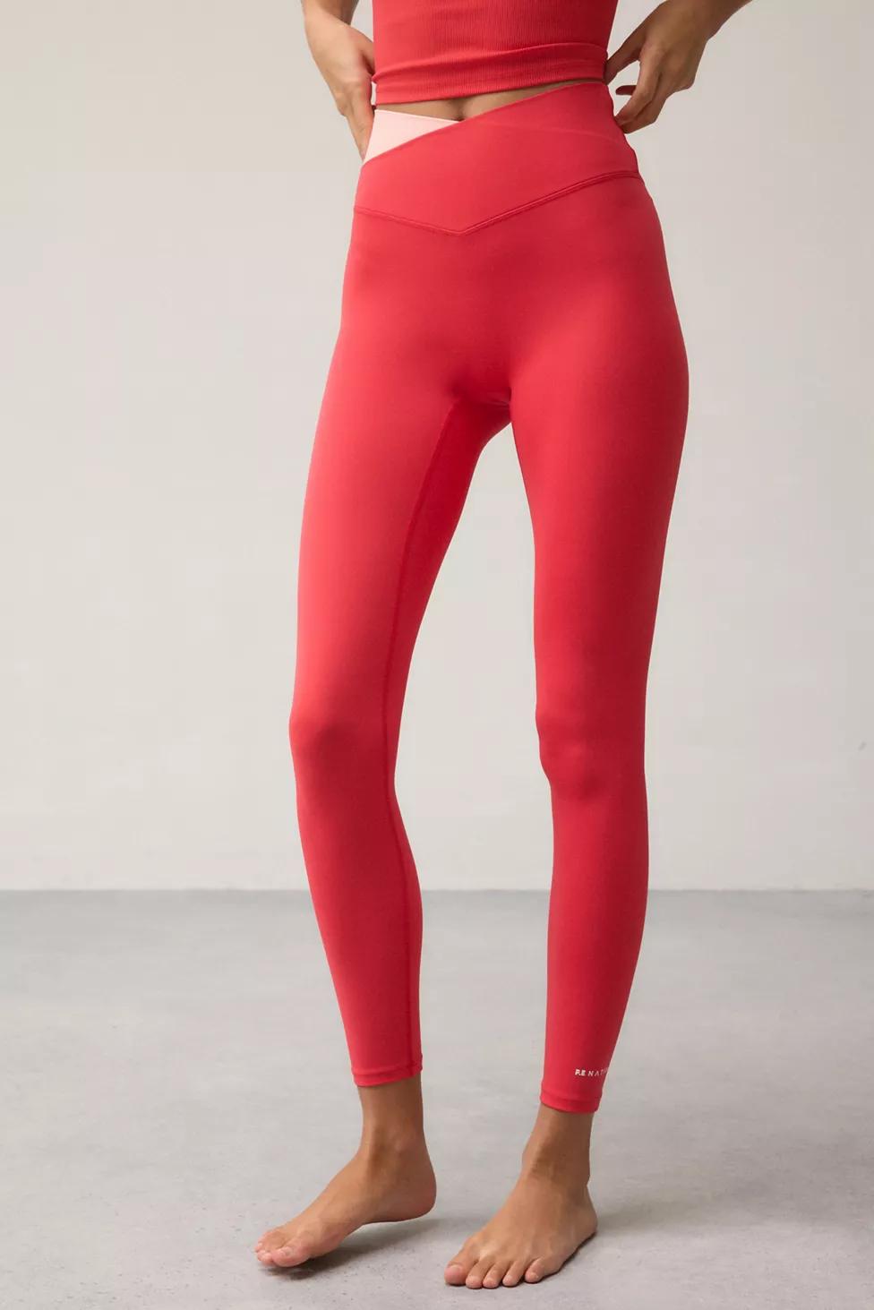 P.E Nation Wander Strawberry Crisscross Waistband Leggings by P.E NATION