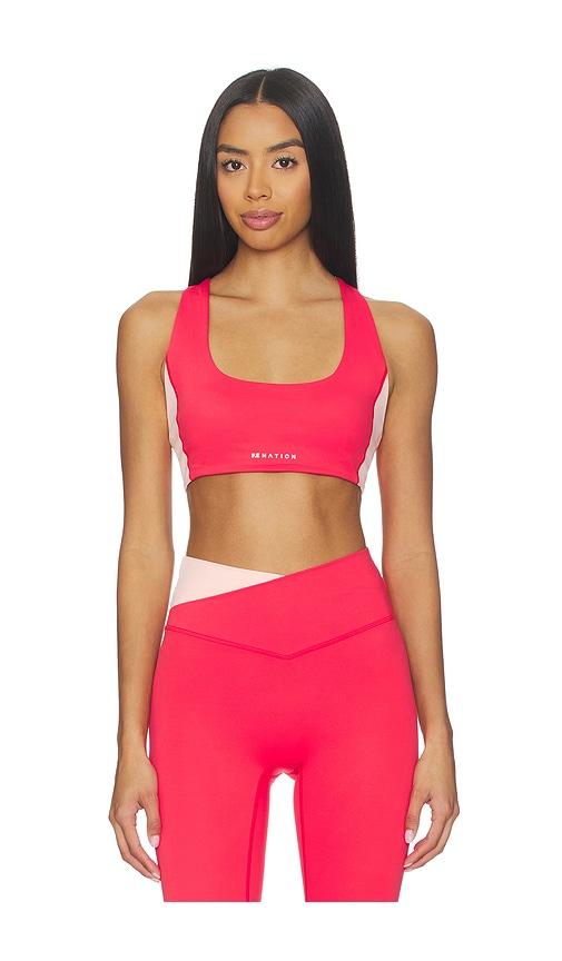 P.E Nation Zone Sports Bra in Red by P.E NATION