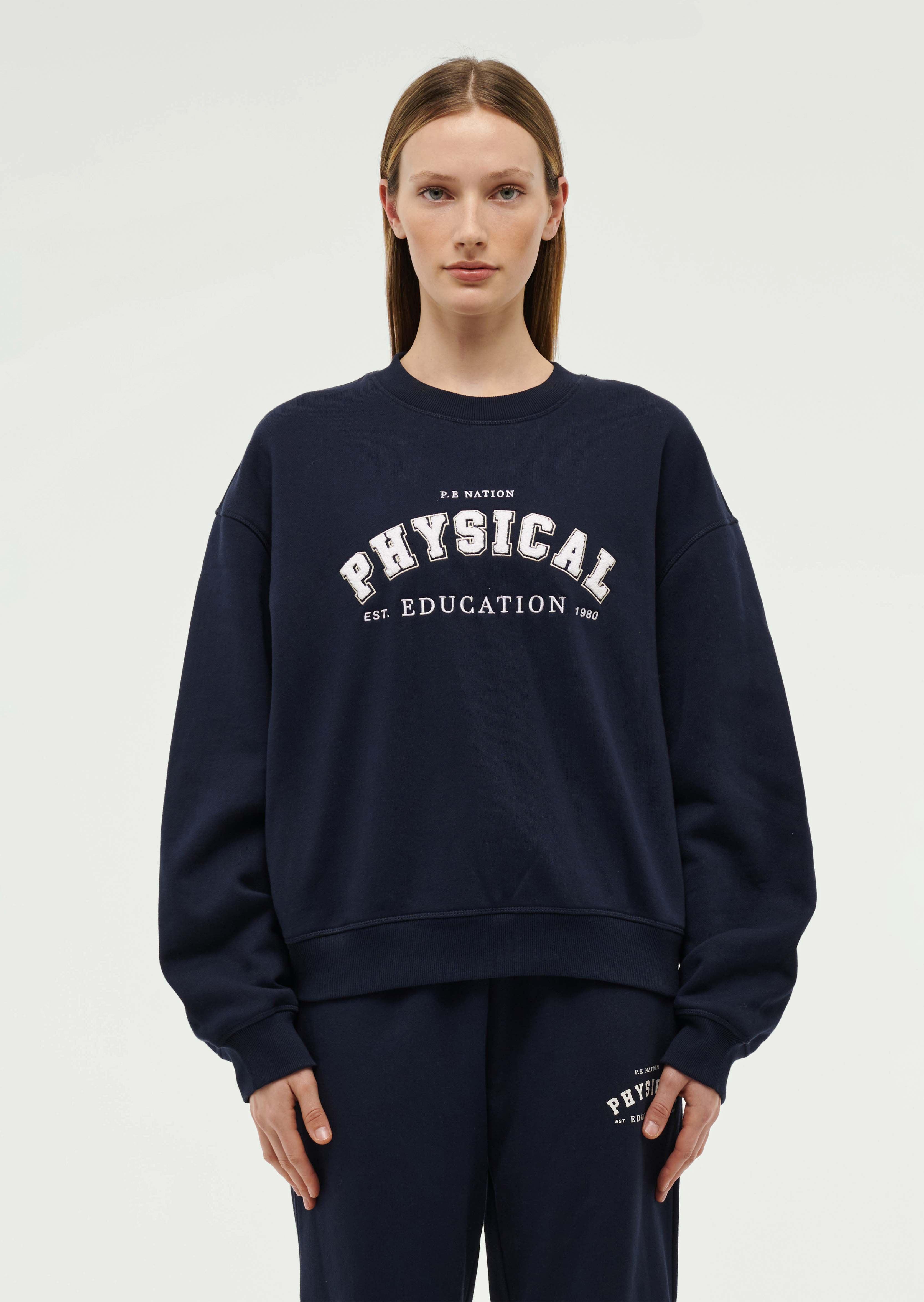 PHYSICAL SWEAT IN DARK NAVY by P.E NATION