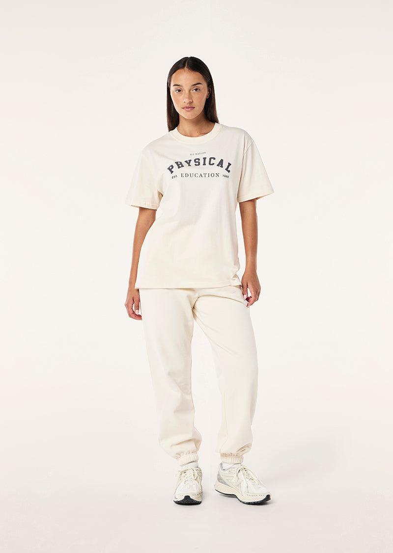 PHYSICAL TEE IN WHISPER WHITE by P.E NATION