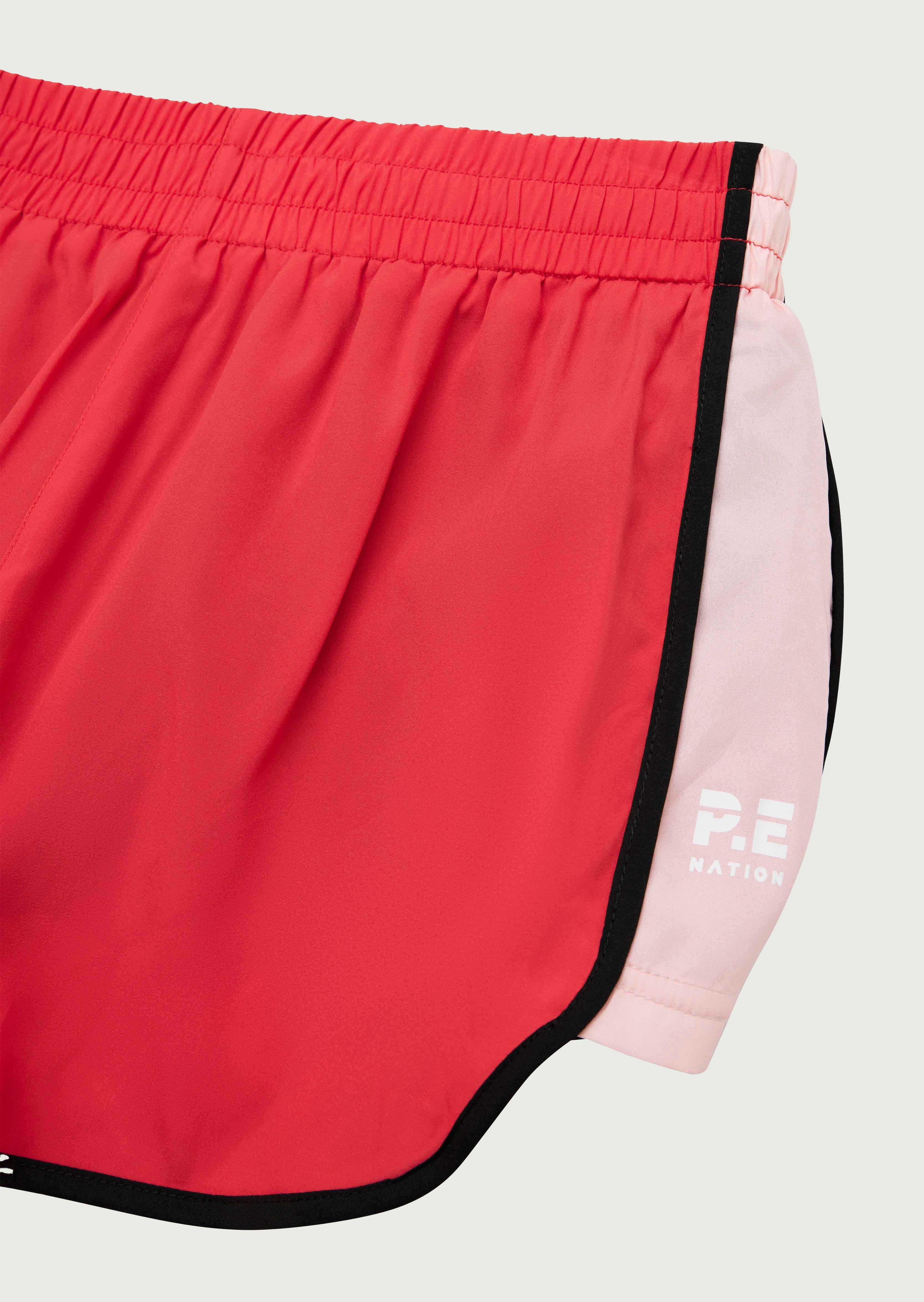 PRESET SHORT IN POPPY RED by P.E NATION