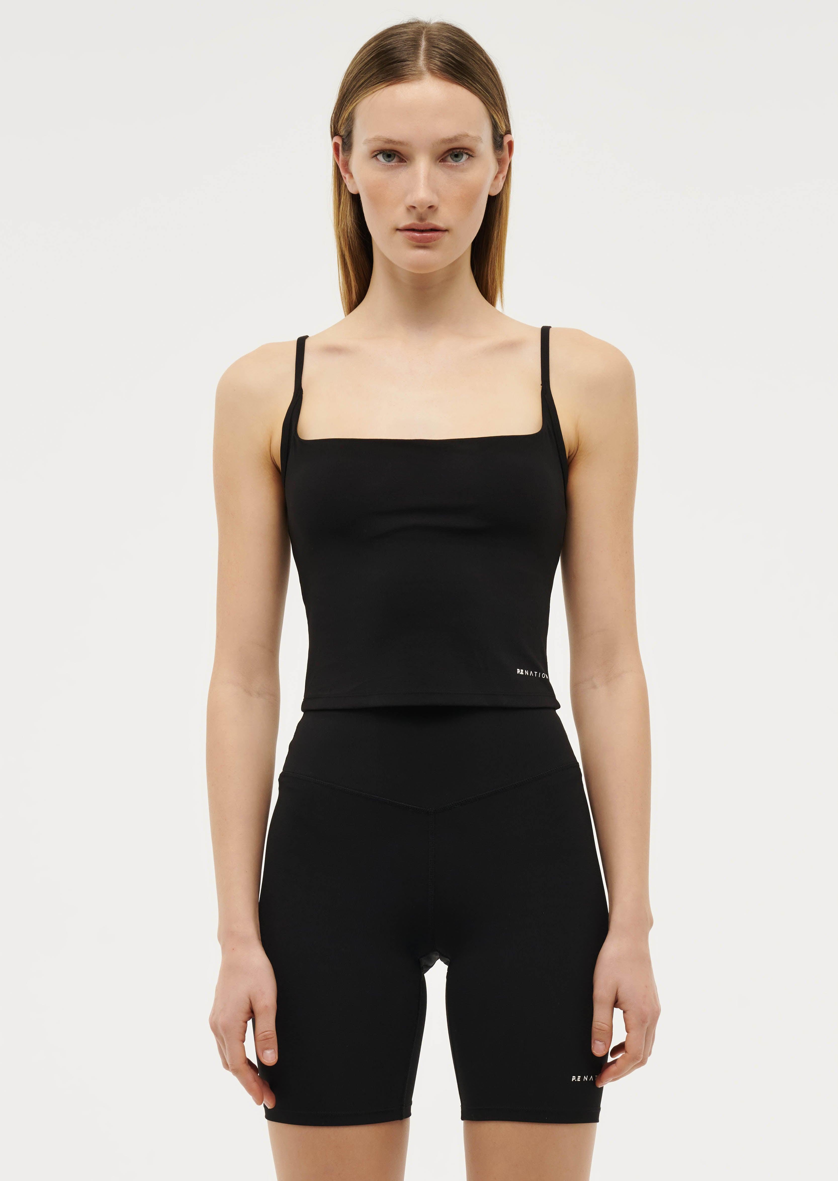PREVIEW TANK IN BLACK by P.E NATION