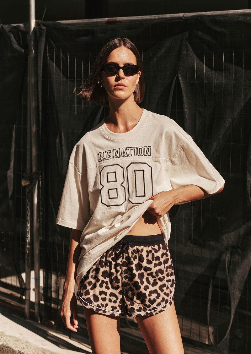 PRIME OVERSIZED TEE IN WHISPER WHITE by P.E NATION